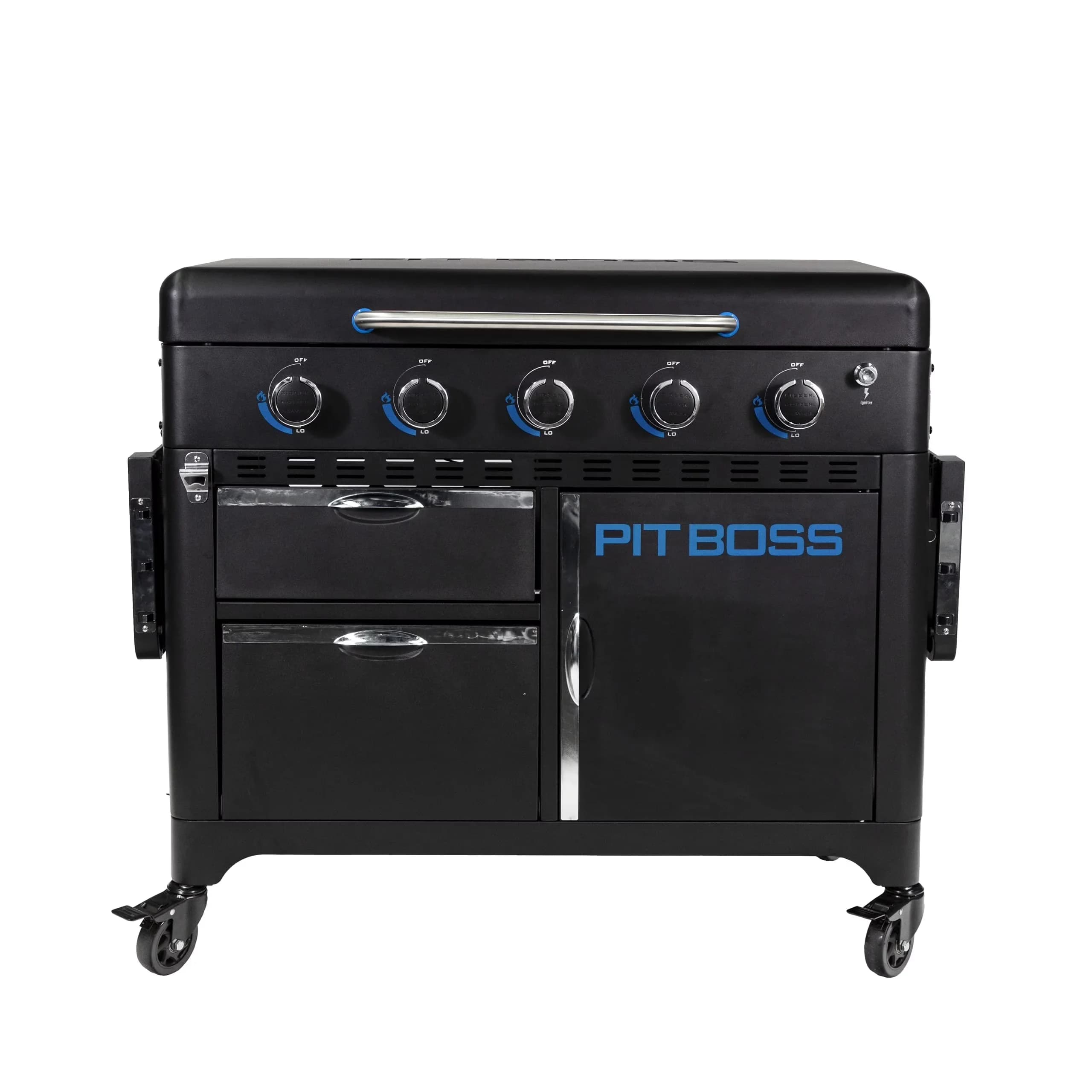 Flat Top Grill Sleek with Portable, 5 Burner, Black - Stainless Steel Black Model C3B88B