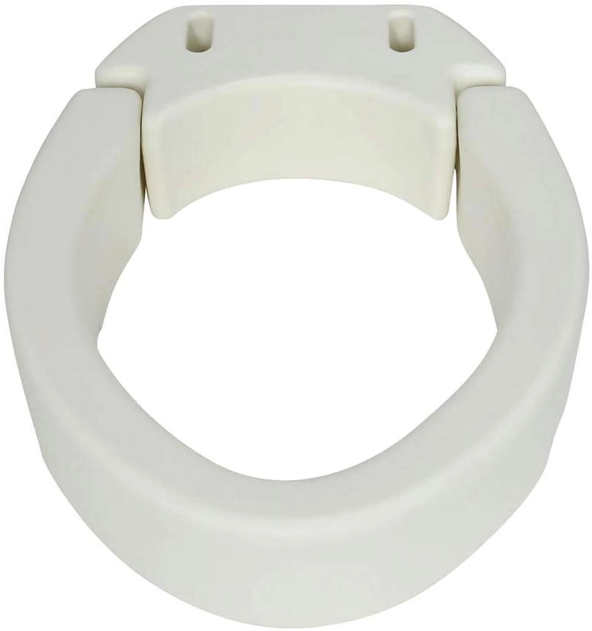 Durable Toilet Seats And Lid with Easy Installation, Product Height: 3.5" - White Plastic Model 125327