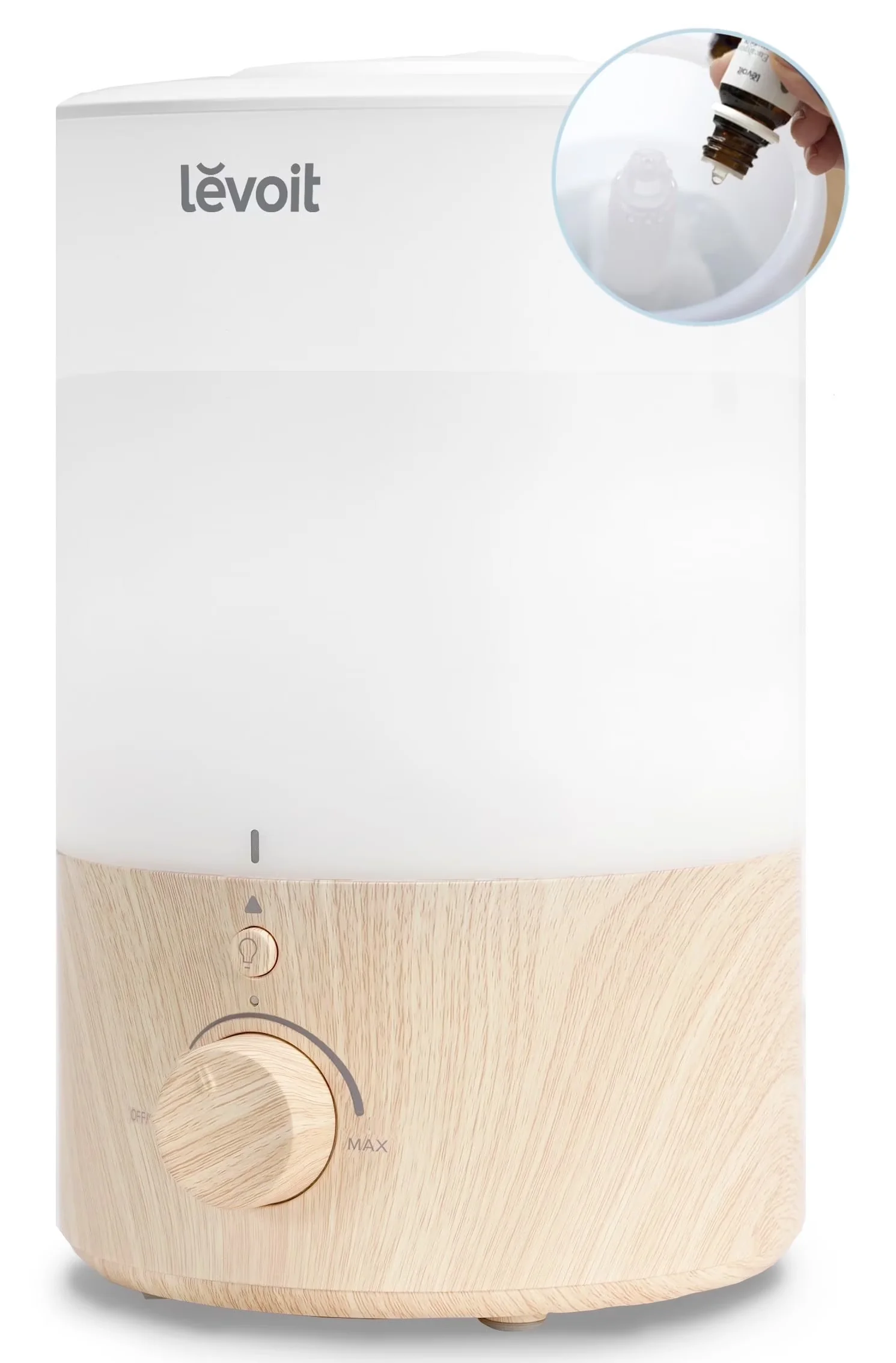 Essential Humidifier with Automatic Shut-Off, Oil Diffuser - White for Large, Rooms Model 4179A6