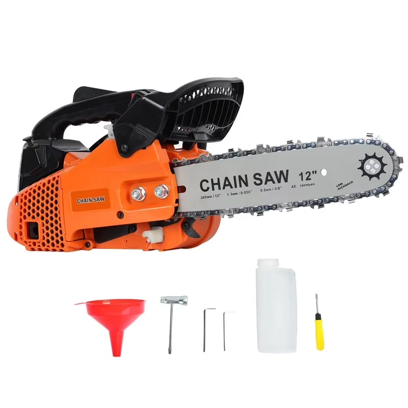 Sleek Chainsaw with Anti-Vibration, Automatic Chain Oiler - 12Inch 25.4Cc 0.9Kw Model DA0B1A
