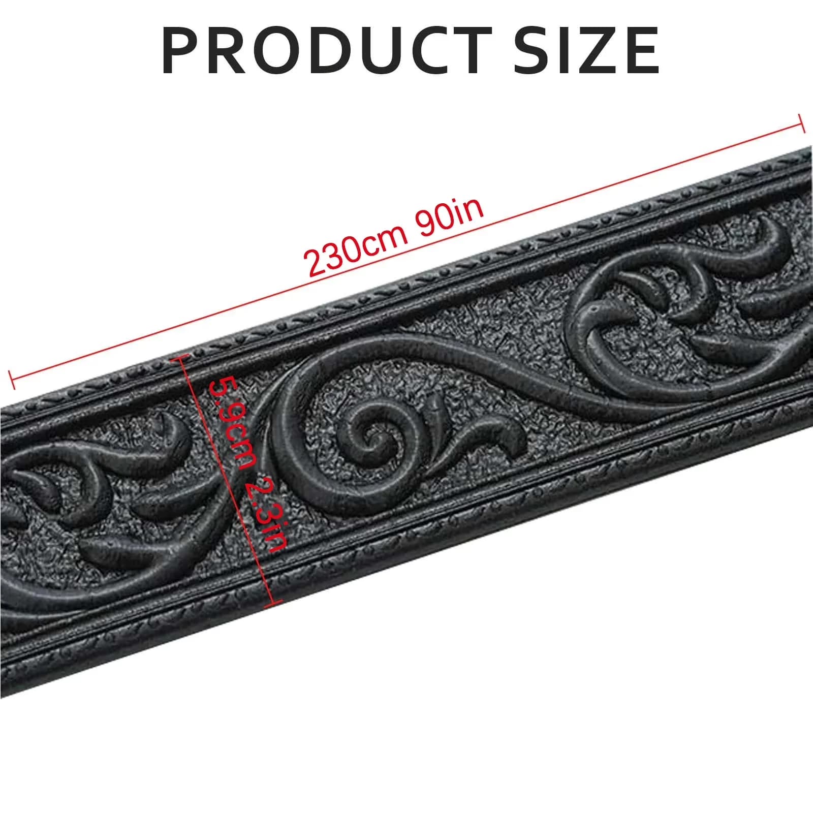 Wallpaper Versatile with Durable, Removable - Black Plastic - Built to Last Model 24C254