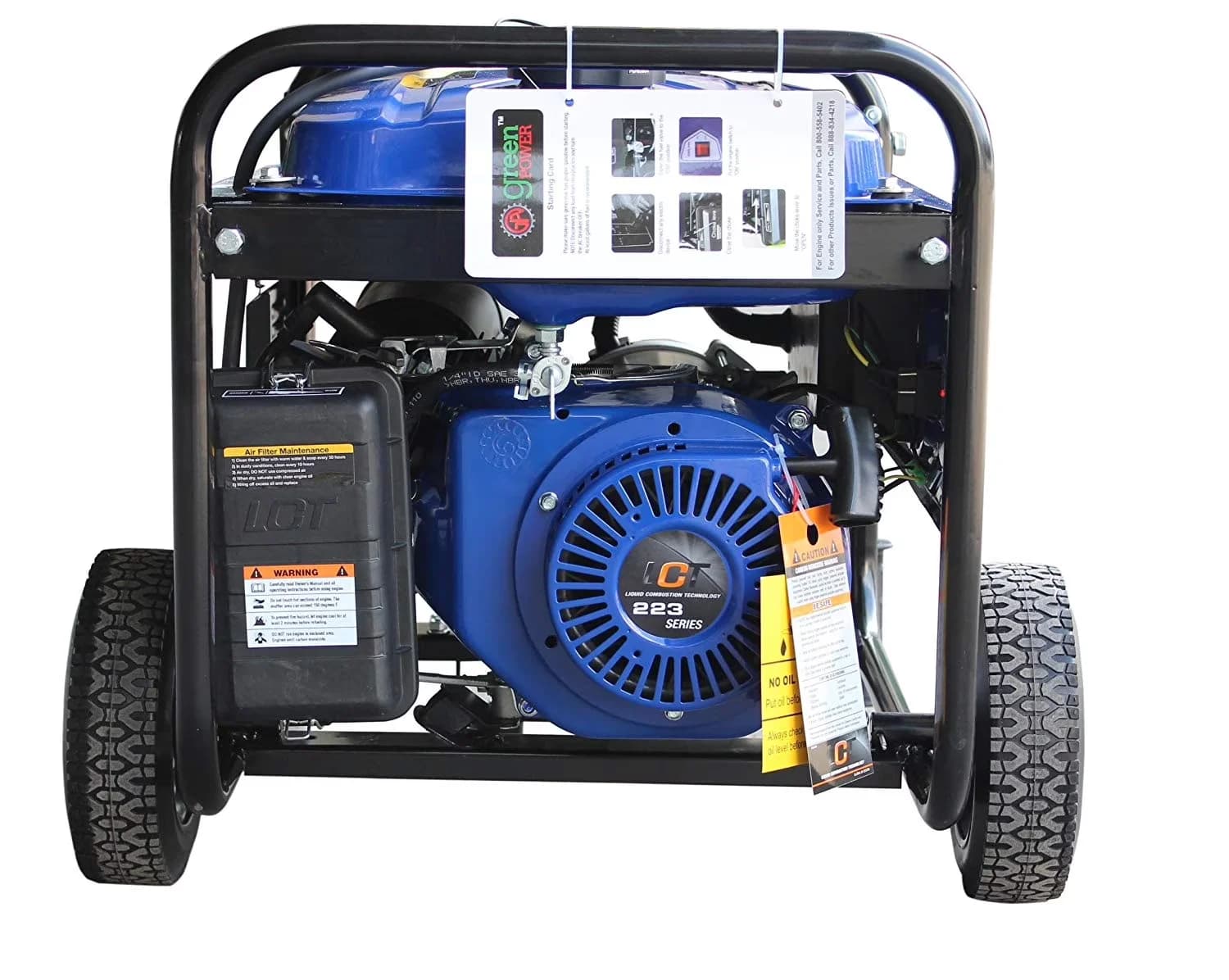 Modern Generator with 5000W, Starting Wattage: 5000, 223cc - 5HP - Traditional Style Model BB3CC0