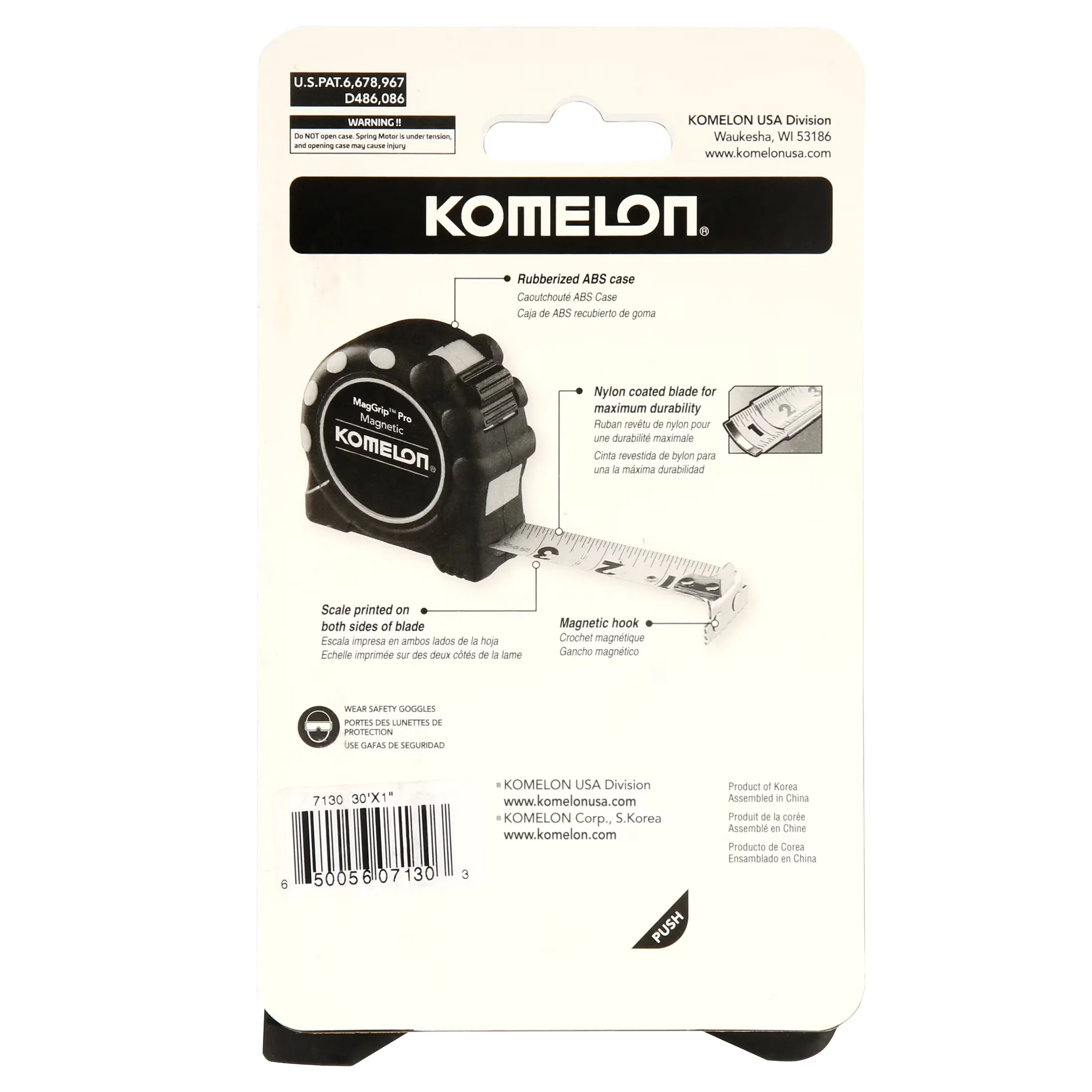 Measuring Layout Versatile with 7130 30ft Monster Magnetic Tape Measure - Yellow Carbon Steel Model 45A368