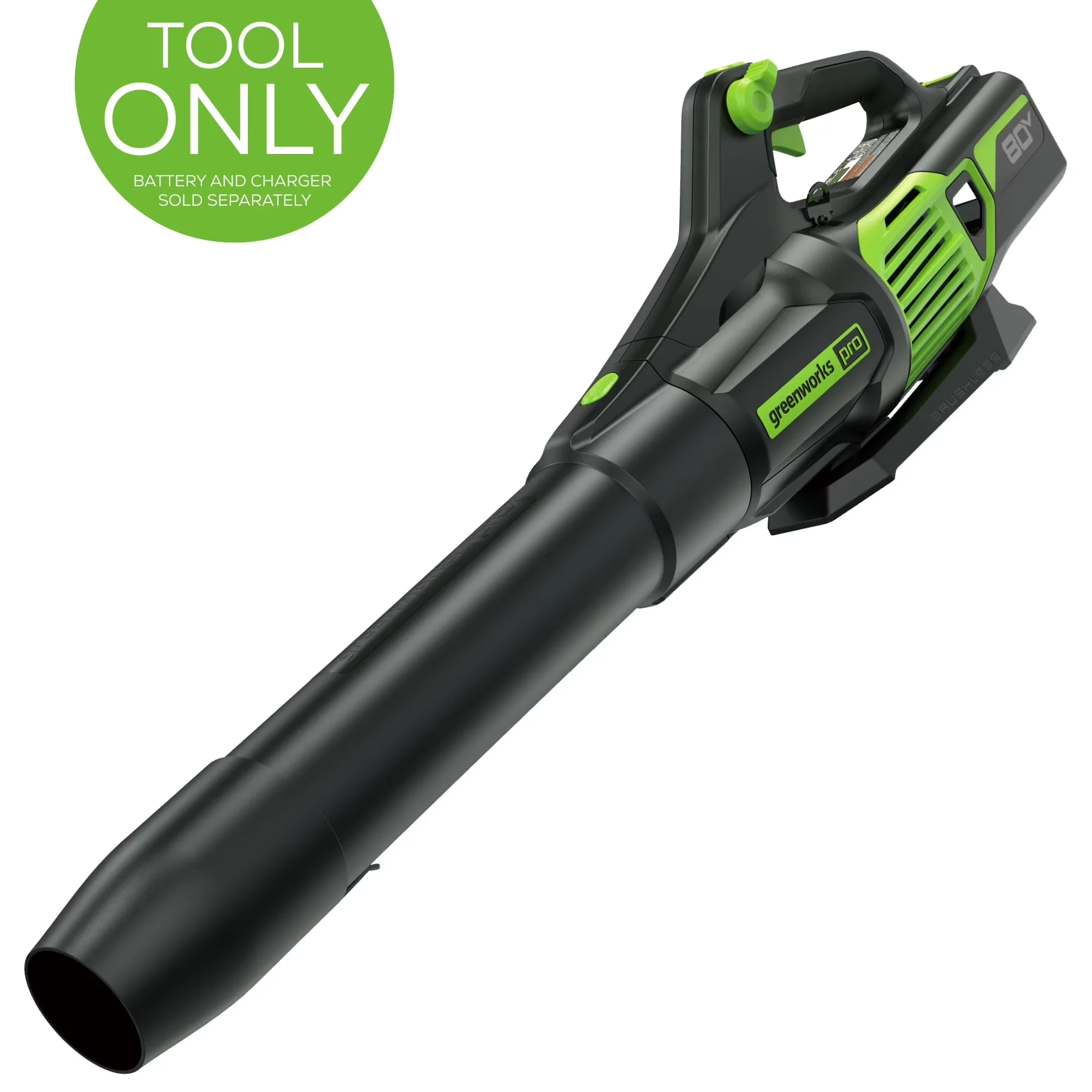 Leaf Blower Efficient with Battery, 80V, Ideal for yards up to 1-acre - Professional Series Model 43E1CE