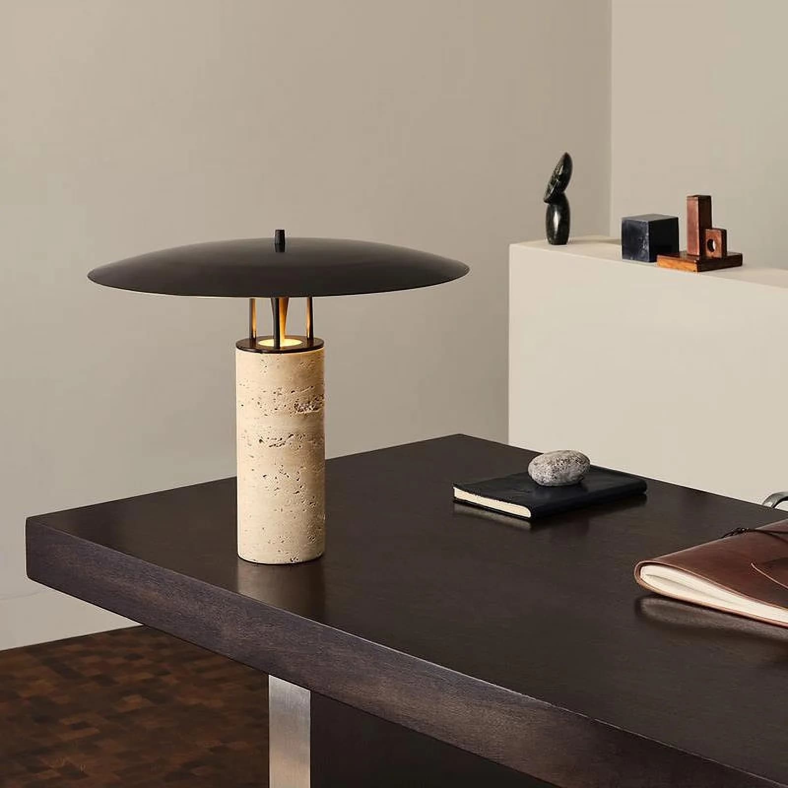 Durable Table Lamp with LED, Bedside Lamps - Metal Black, Beige, Multicolor Model 4976B8