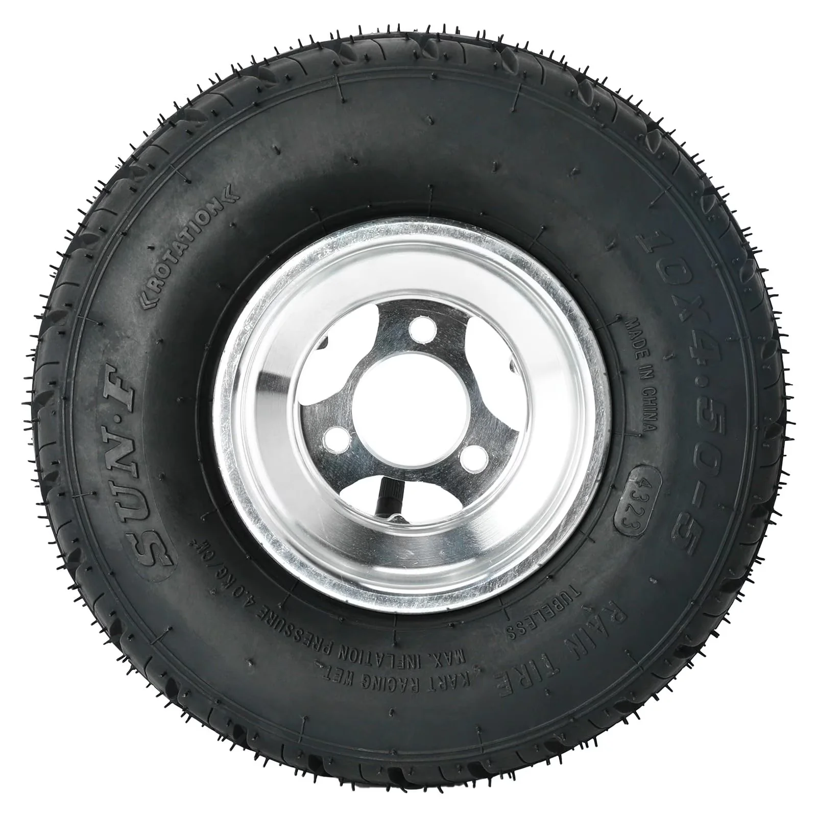 Golf Cart Tire Modern with Heavy-Duty, High Performace Go Kart and Rim - Model 84569A