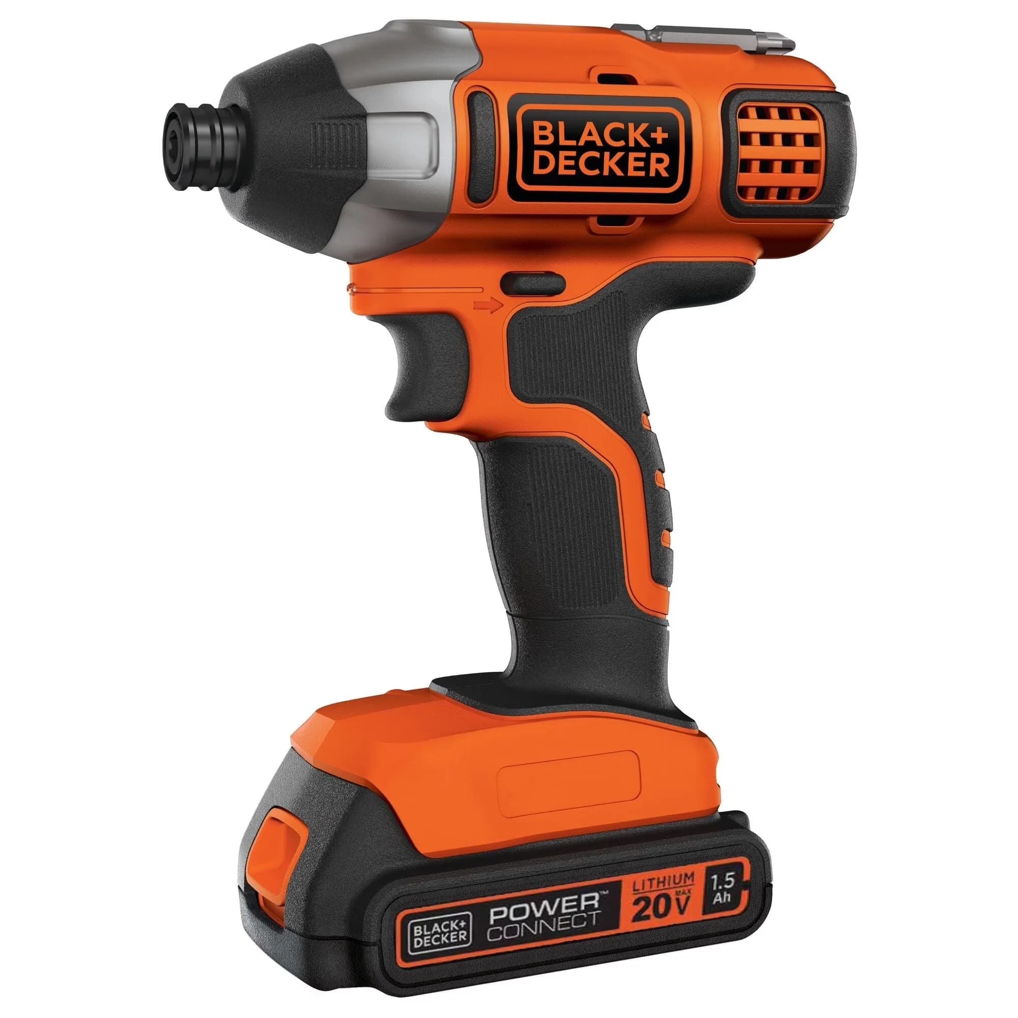 Versatile Drills Driver with Battery, Lightweight, 20-Volt MAX* Lithium-Ion Cordless Impact - Black 1/4 In. Hex Model BA995B
