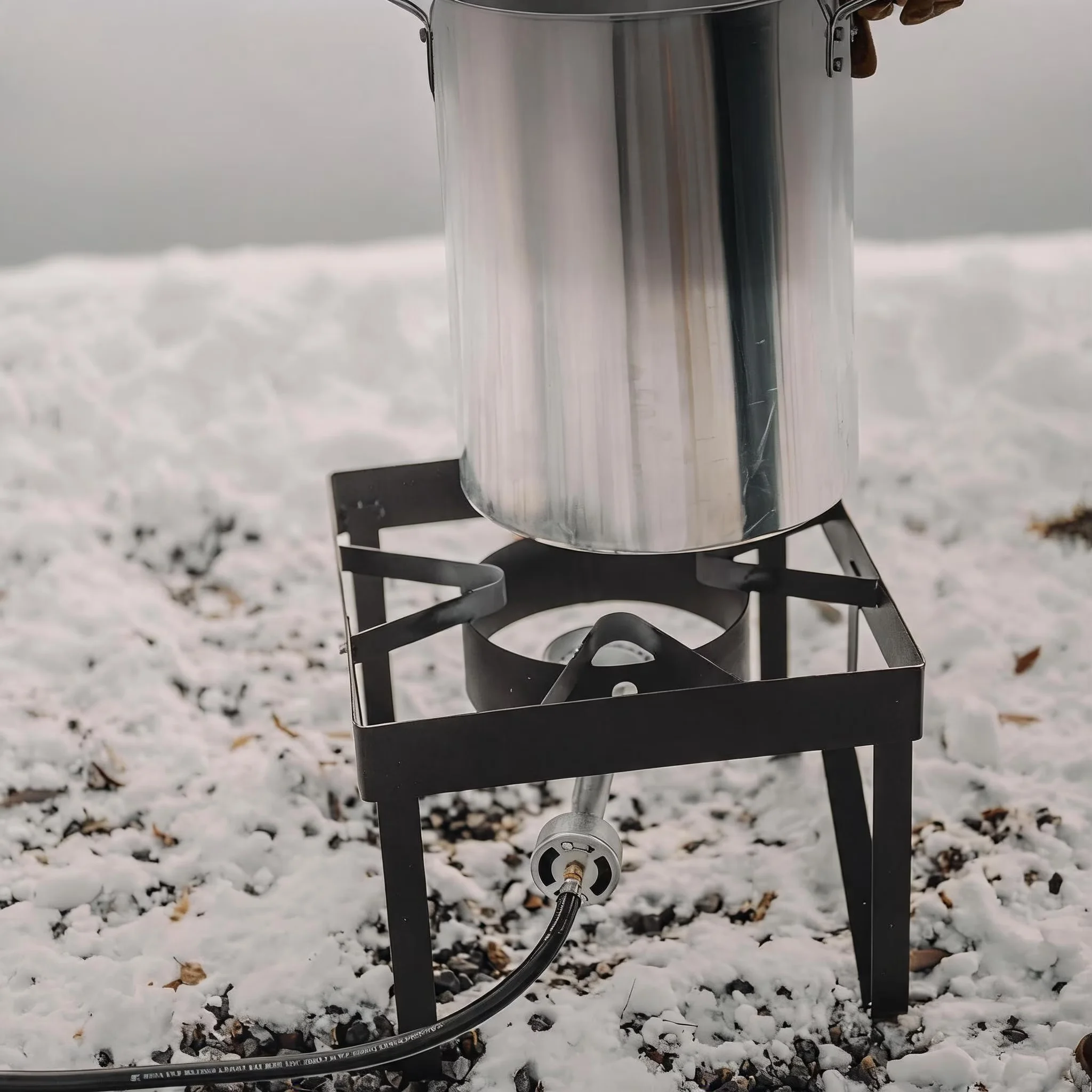 Outdoor Fryer Stylish with Complete Cooker, Large Turkey Set, Propane Burner - Model 84D160