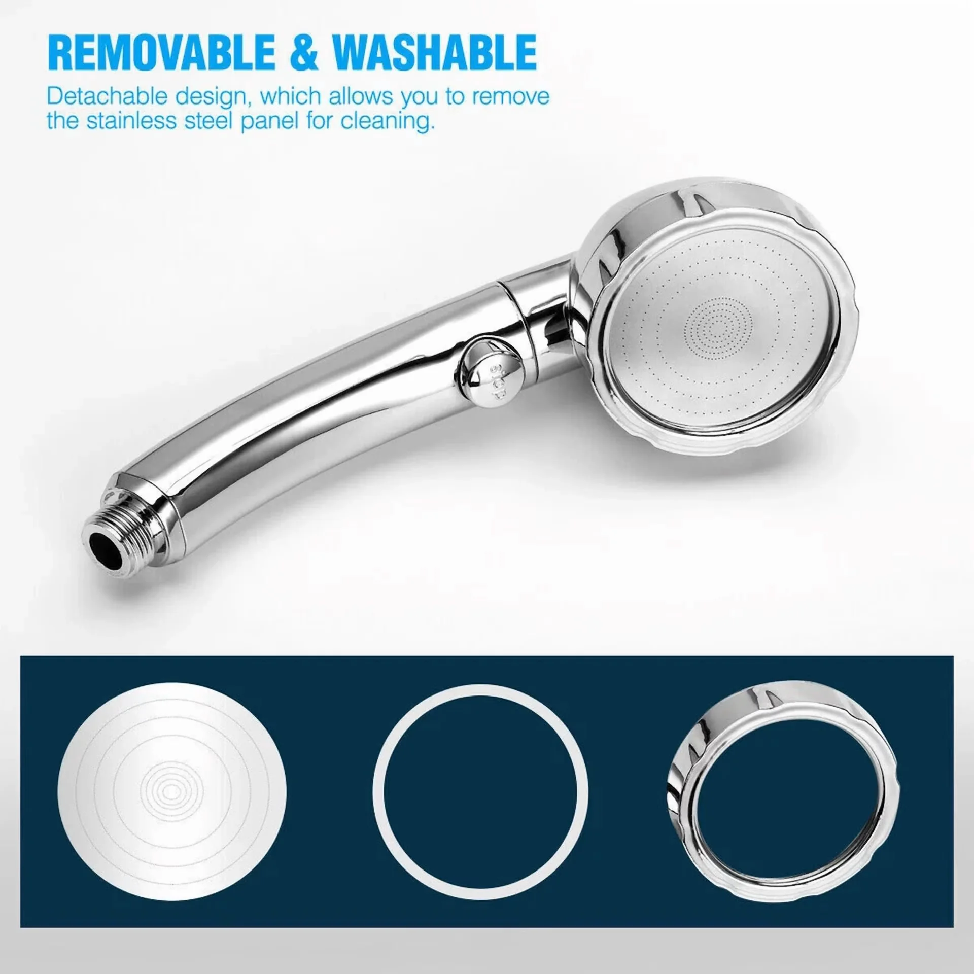 Innovative Shower Head with Handheld, Useful for both indoor and outdoor use. - Model 35D176