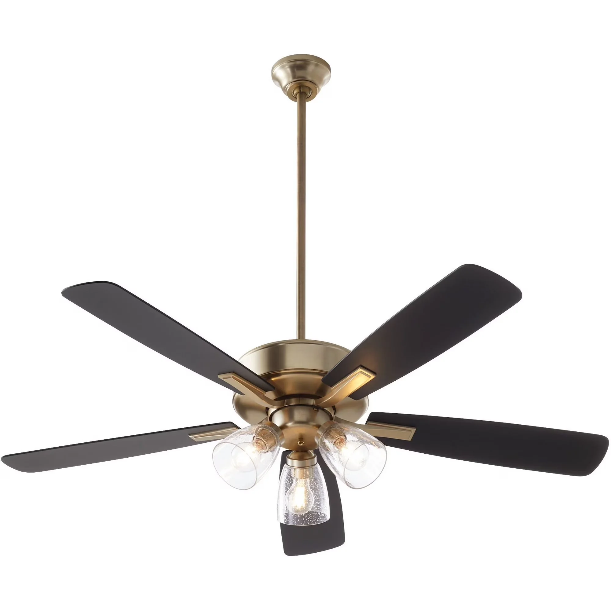 Professional Ceiling Fan with LED, Traditional, Ovation - No Shade Gold Model 89887E