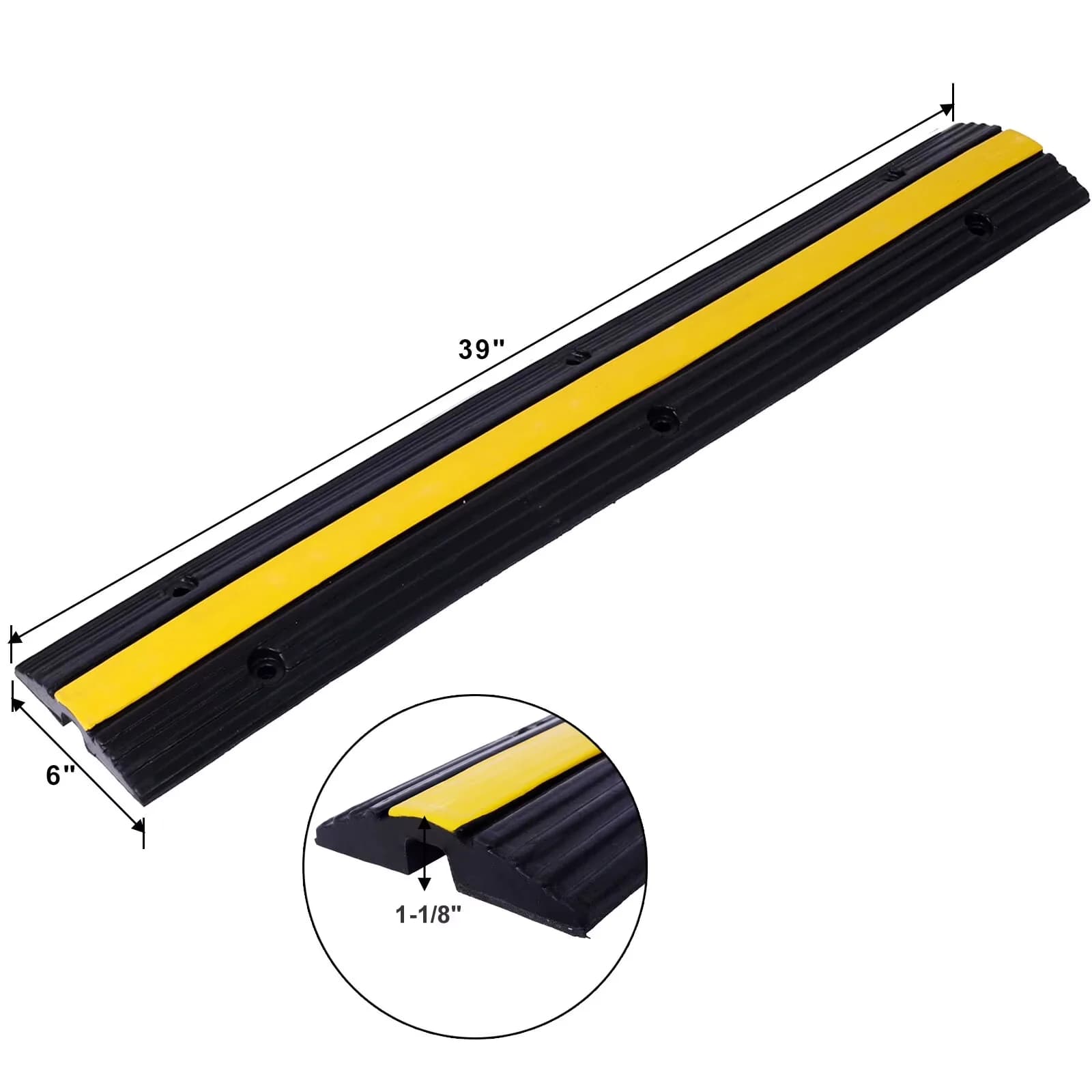 Sleek Trillers Cultivator with Heavy Duty, Color:Black - 6#Black Rubber Model 02E3B6