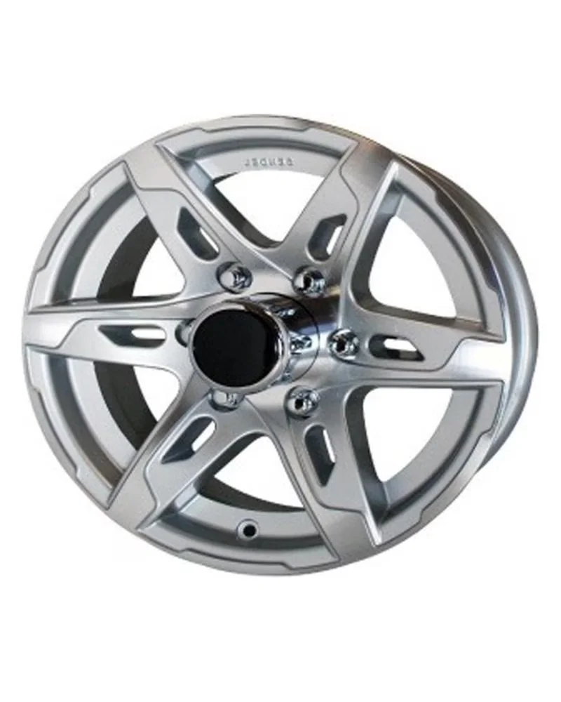 Wheels And Rim Durable with T10, Load Capacity: 2150 lbs, Bolt Pattern=5 on 4.5" - Silver Aluminum Model 47BD21