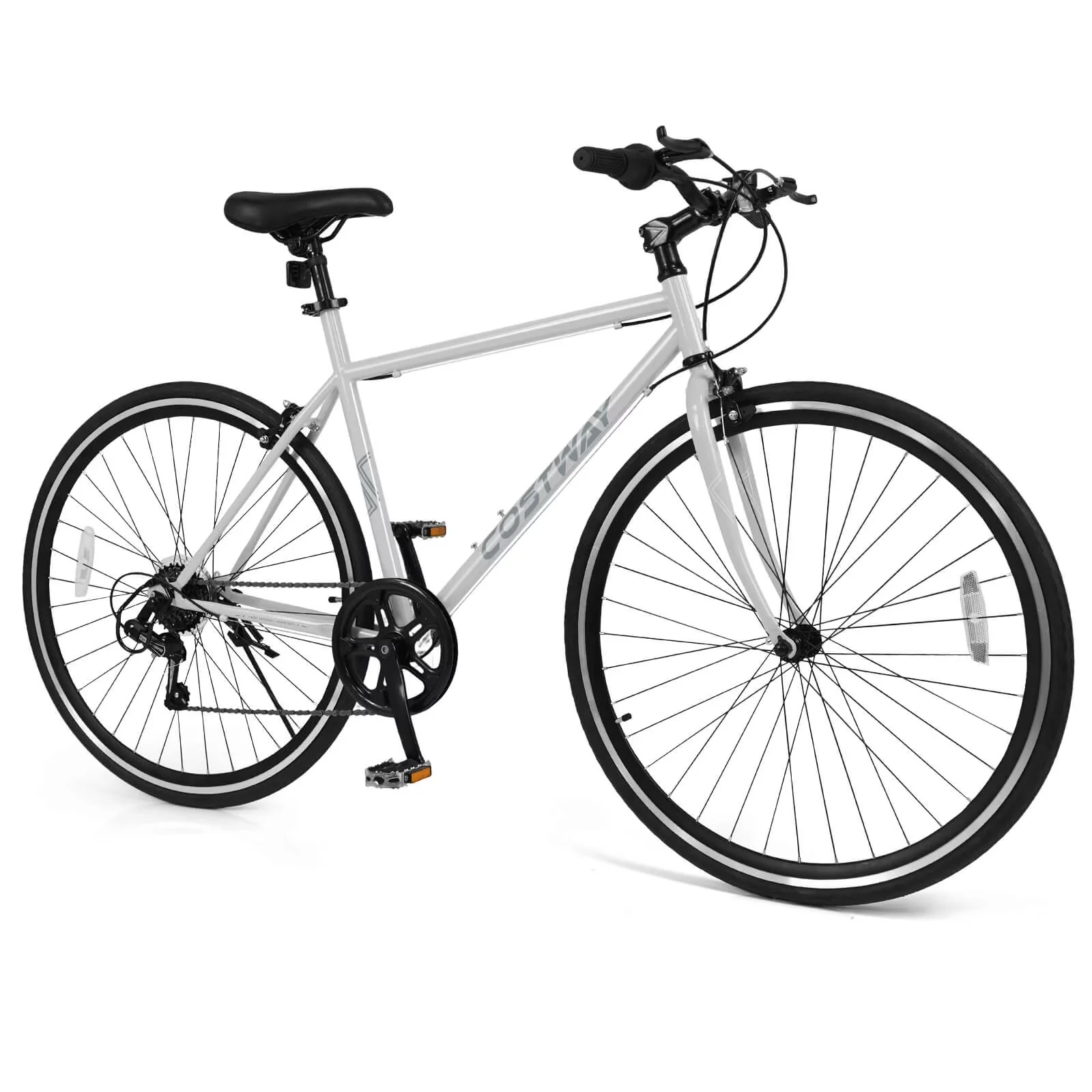 Professional Mountain Bike with Adjustable Seat, 6-Speed Cycling - Gray Model 5CA92F