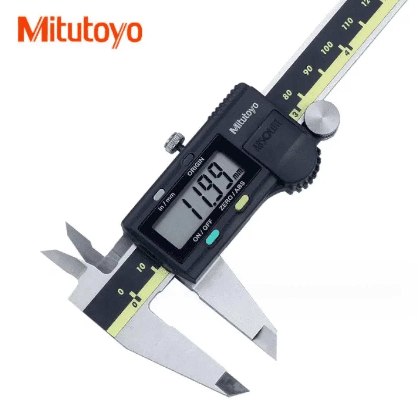 Reliable Measuring Layout with Battery, Durable, 0" to 6"/0 to 150mm Range - Stainless Steel Model A41D83