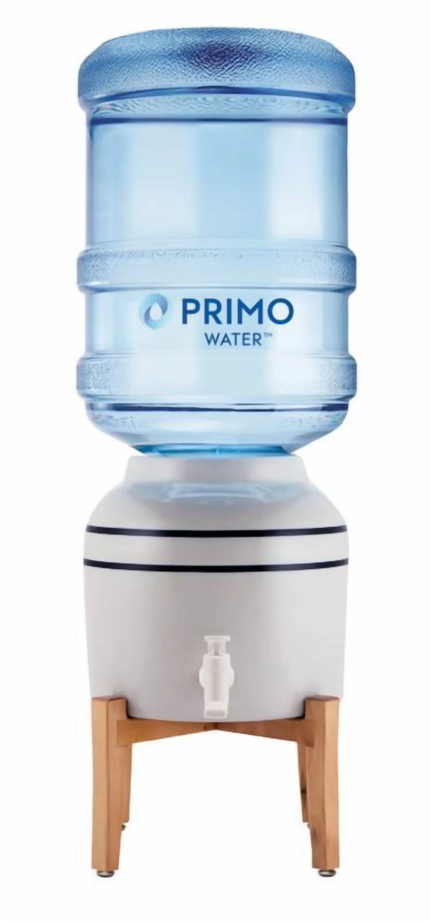 Water Filtration Durable with Dishwasher-safe ceramic body, ® Countertop Dispenser - White Wood Model A029F6