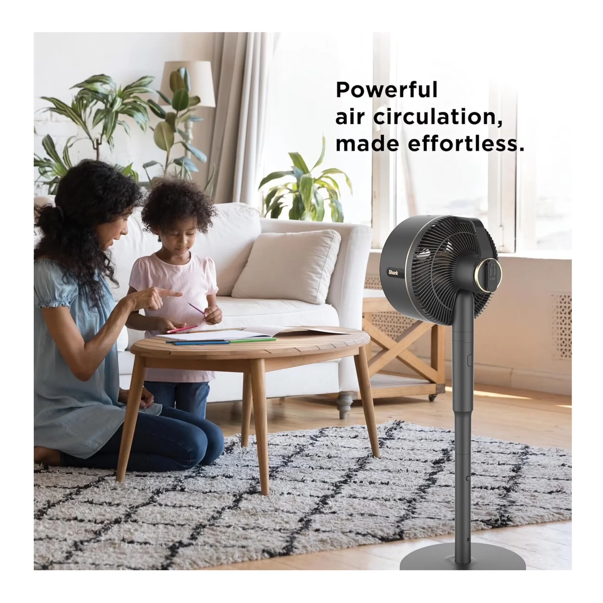 Reliable Fans In Cooling with Battery, Tilt Mechanism, Remote Controlled - Light Gray Model 786C7E