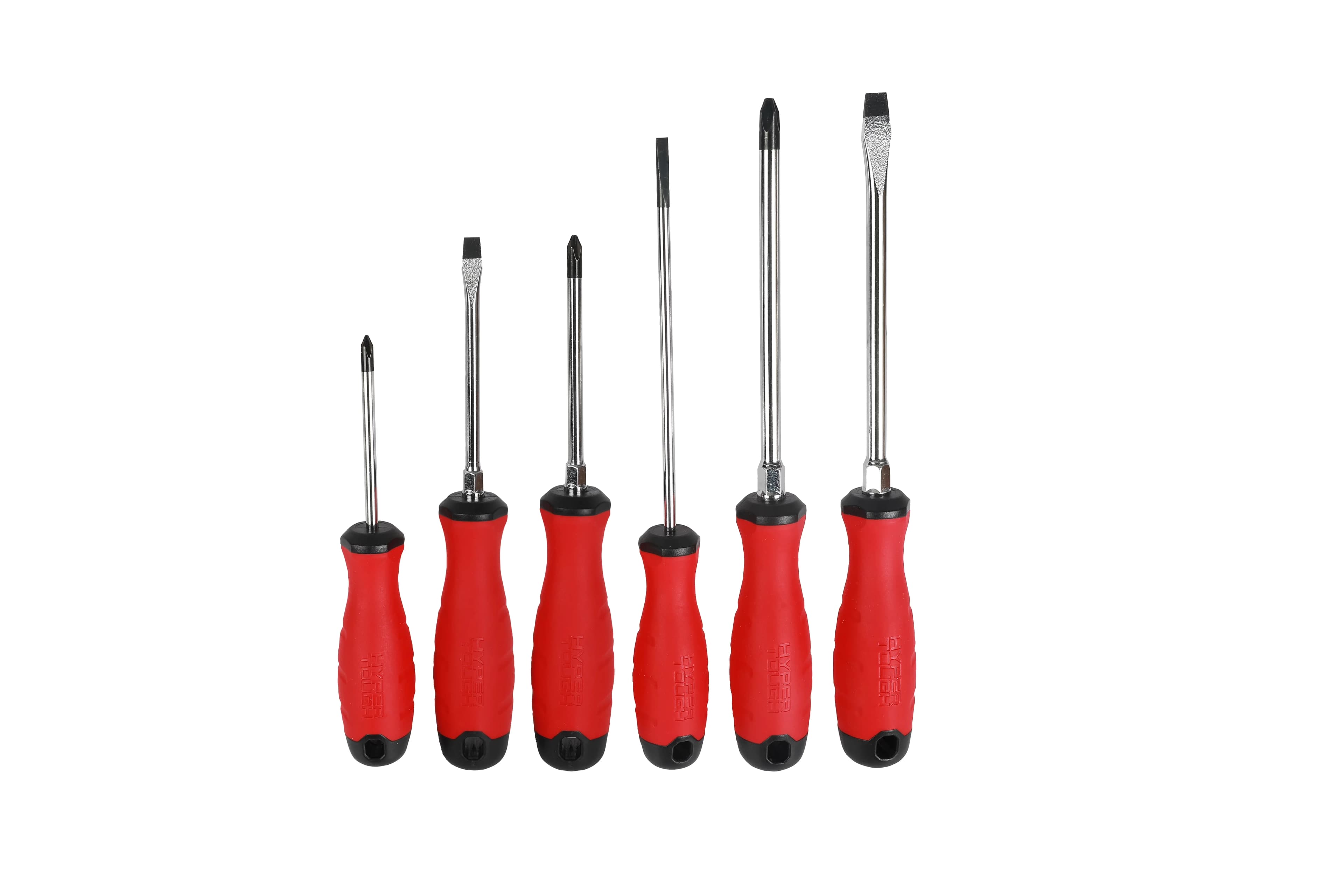 Hand Tool Set Modern with Magnetic, Long-Lasting, Dual Material Tri-Oval Comfort Grips - Red Cr-V Model 779883