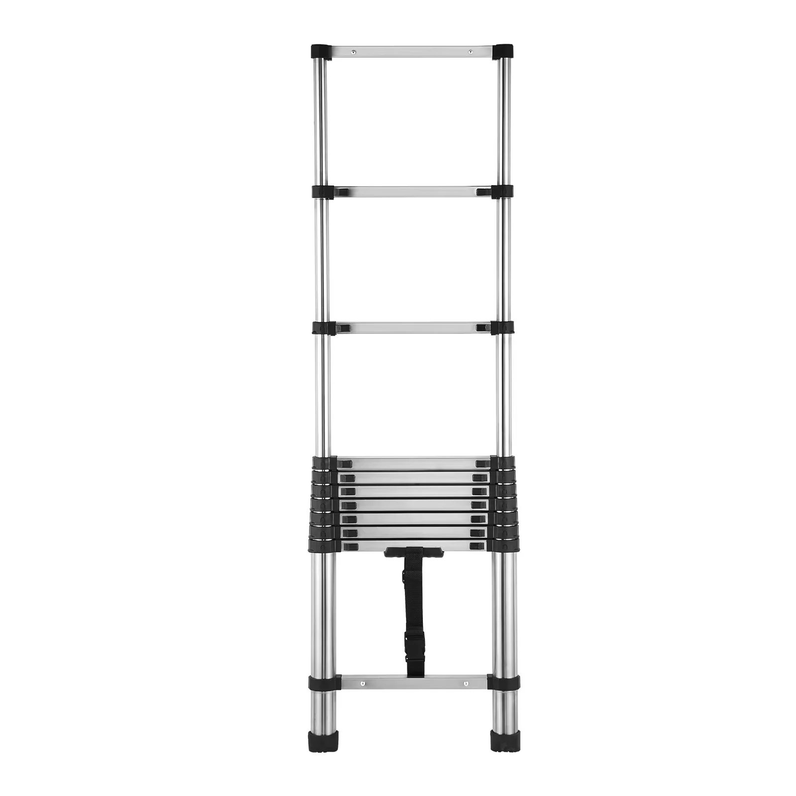 Ladders And Step Stool Efficient with Telescoping, Telescoping Ladder, Non-Slip Feet - Silver Stainless Steel for Home, Rv Model 187B16