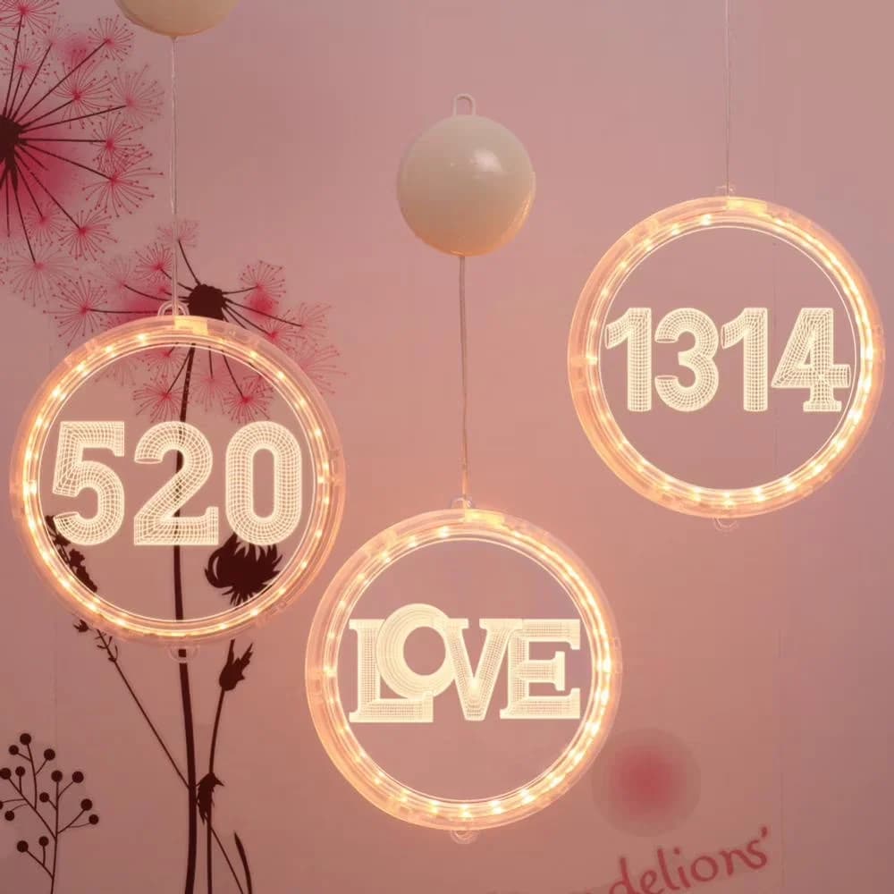 Efficient Novelty Light with Battery, Romantic - White Curtain - Low Maintenance Model 5E4D81