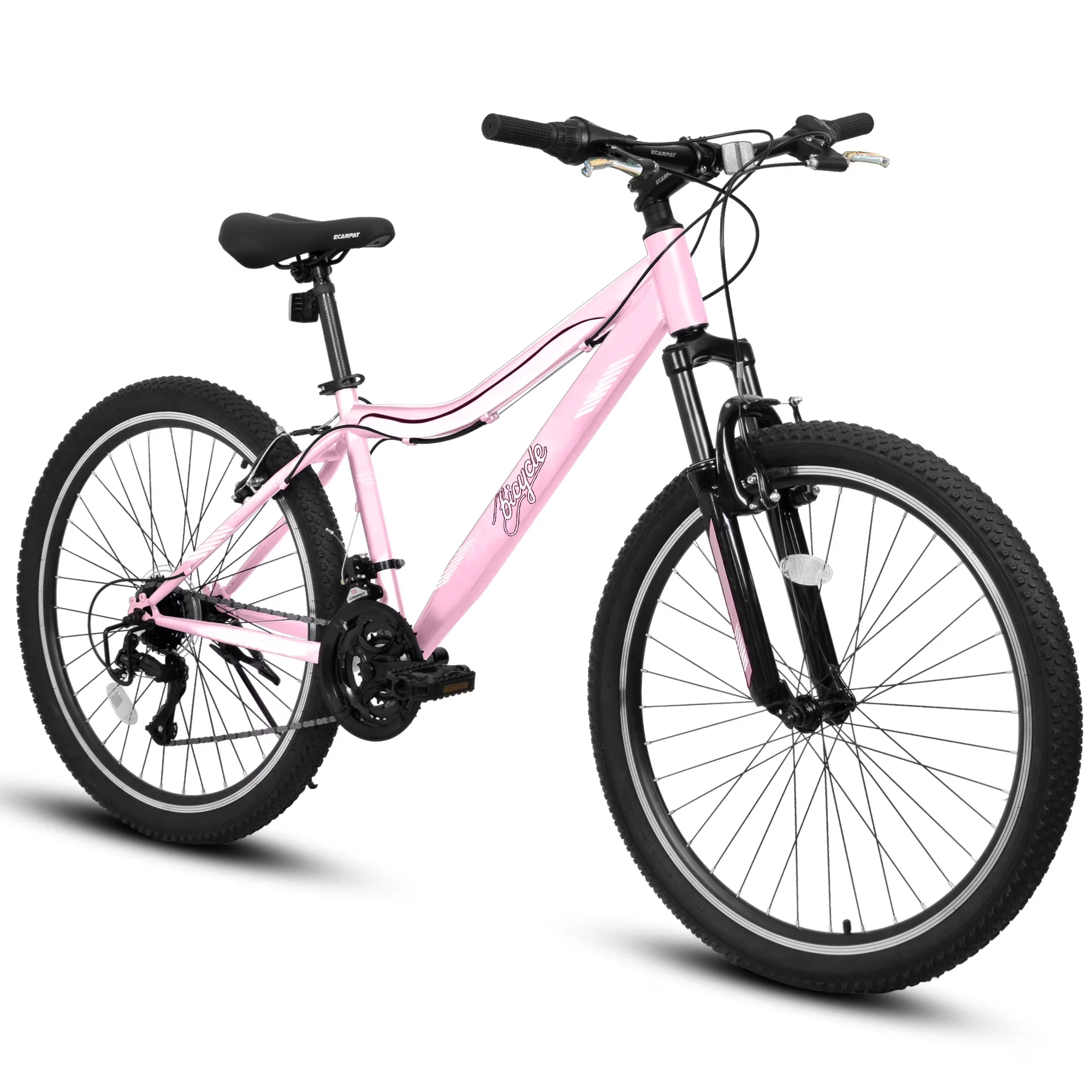 Professional Mountain Bike with Adjustable Handlebar Height, Lightweight - Pink Model 33D741
