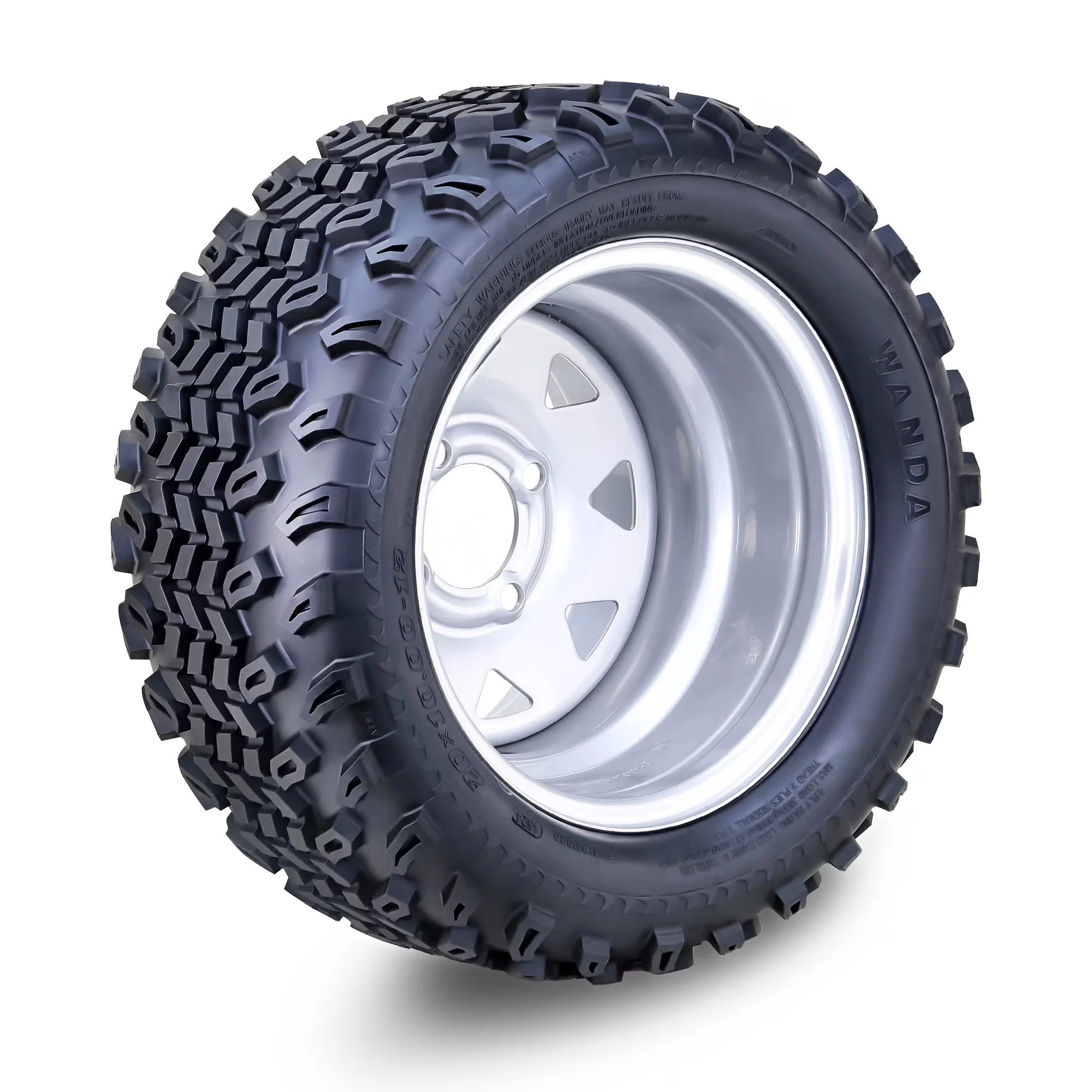 Golf Cart Tire Stylish with All-Weather, & Wheel 20X10-12 - Ergonomic Design Model 1D4C80
