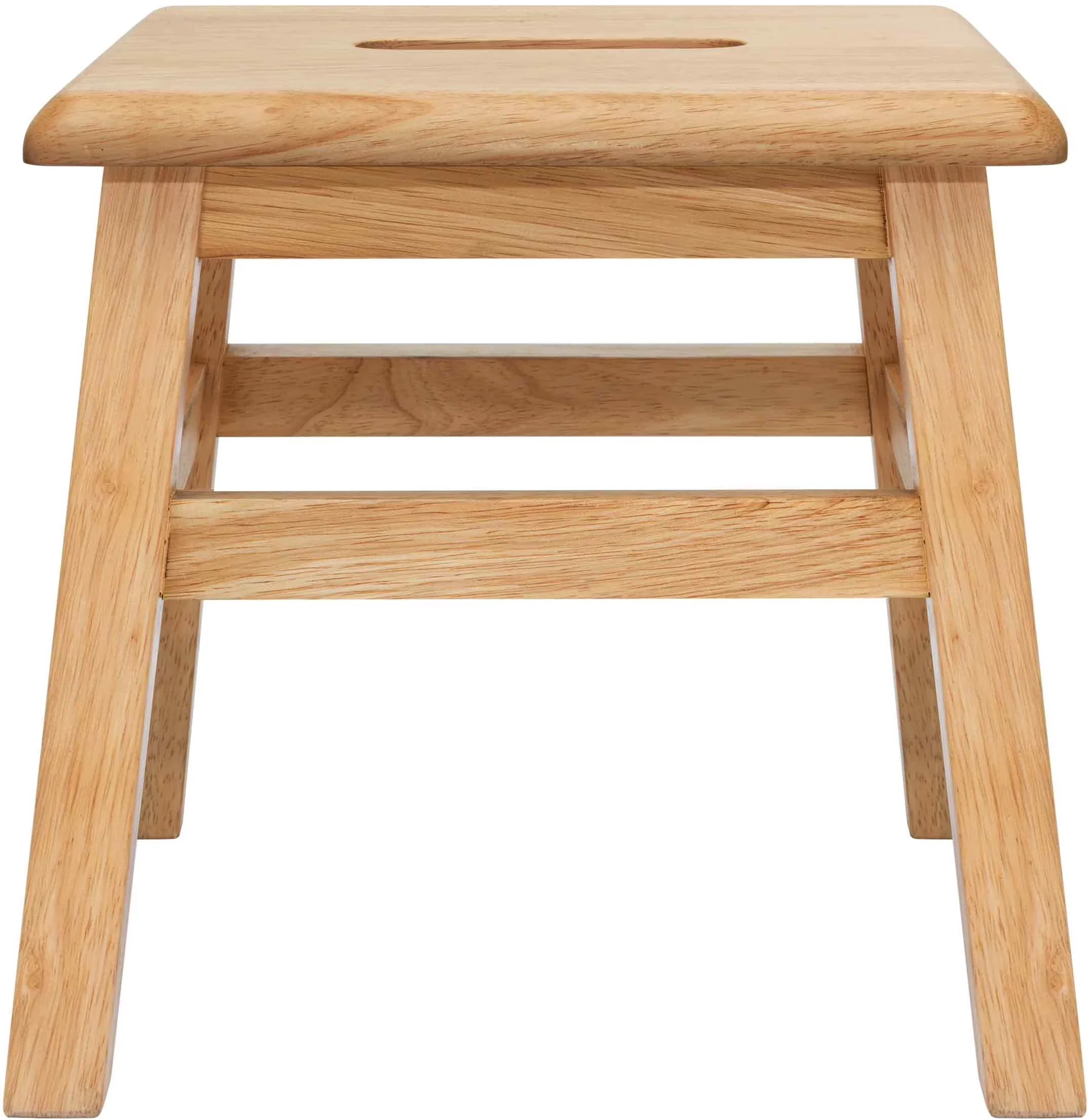 Professional Ladders And Step Stool with Portable, Fully assembled, Solid Hardwood Wooden - Rubberwood Off-White Model D1A317