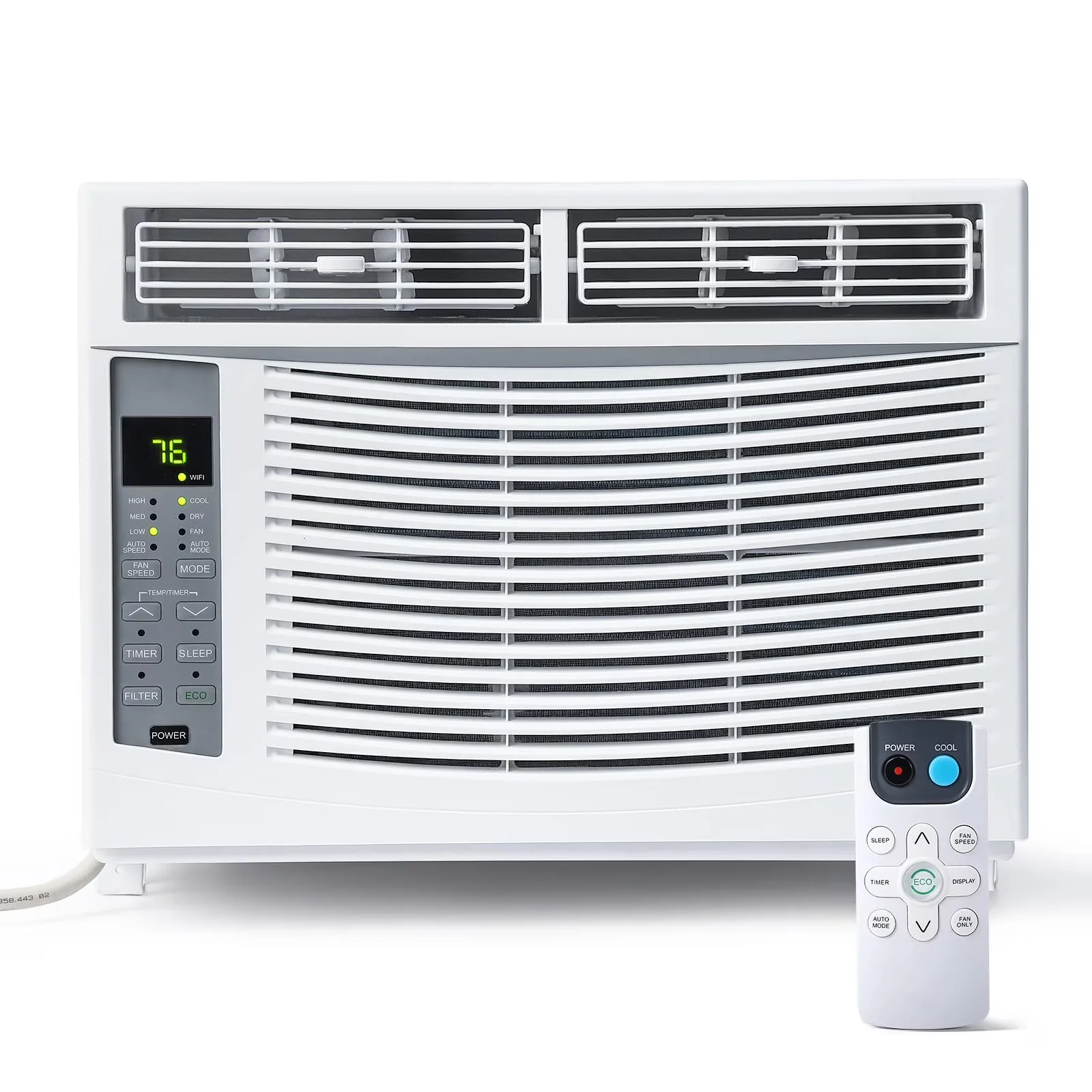 Air Conditioner Professional with 6000 BTU, Remote Controlled, Sleep Mode - White Model 7879D7