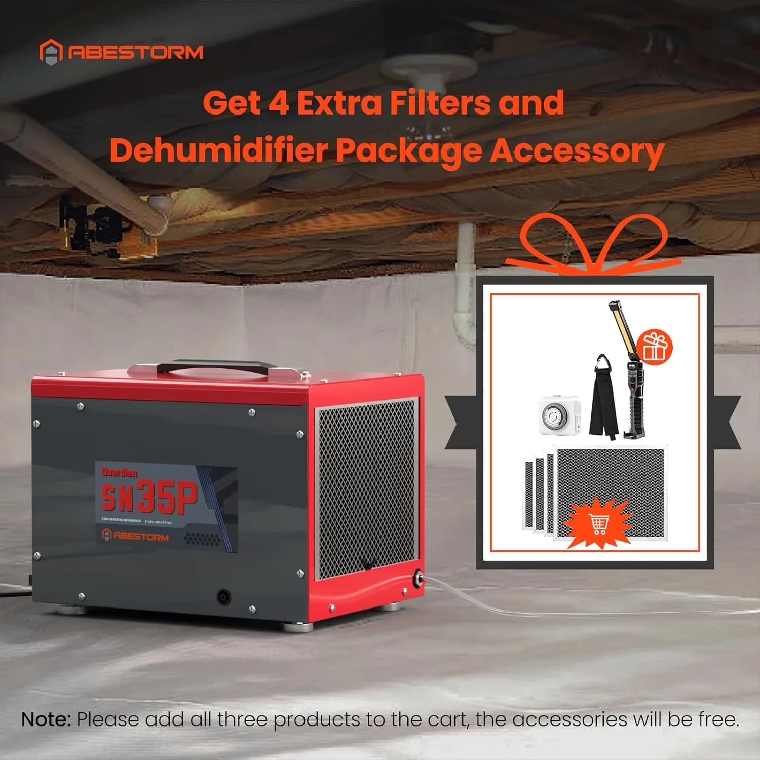 Dehumidifier Versatile with ①AHAM, (80°F, 60% RH)(Pints) :35 Pints, Memory Starting Crawlspace dehumidifiers - Red Model 54B46D