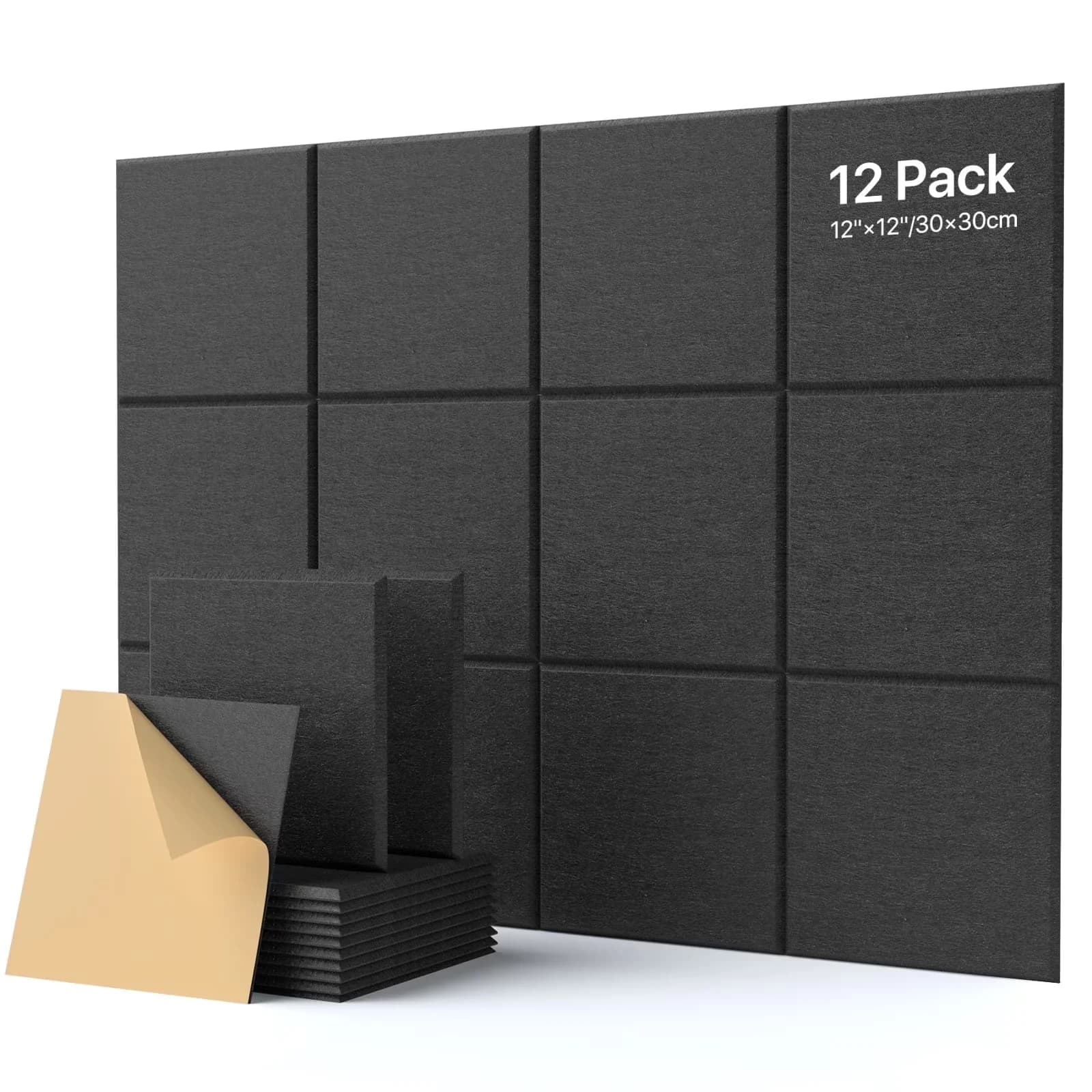 Wallpaper Wall Decals Wall Covering Efficient with Sound Dampening - Polyester Black Model 6E679C