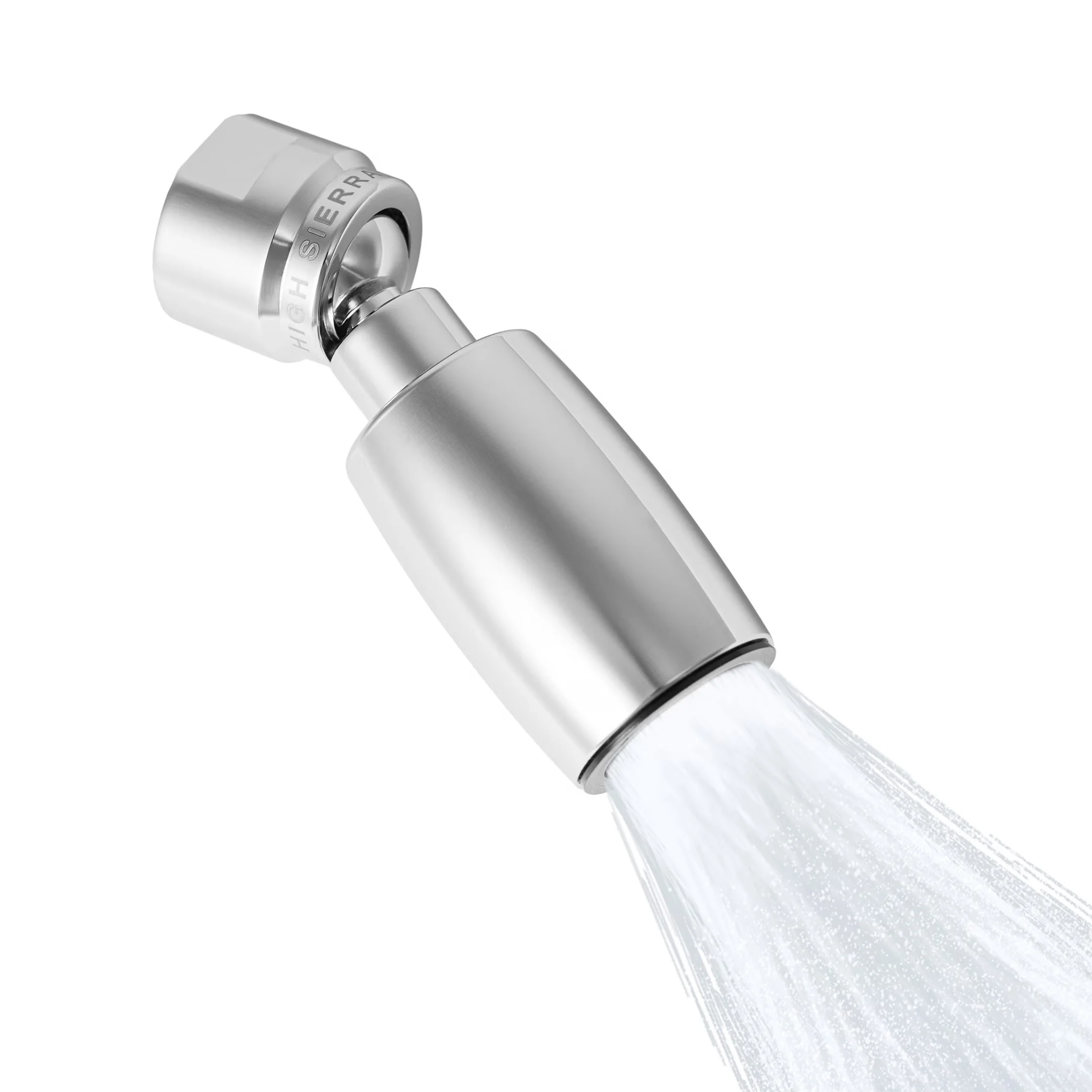 Sleek Shower Head with Easy To Install - Silver Solid Metal for Everyday Use Model F58C8D
