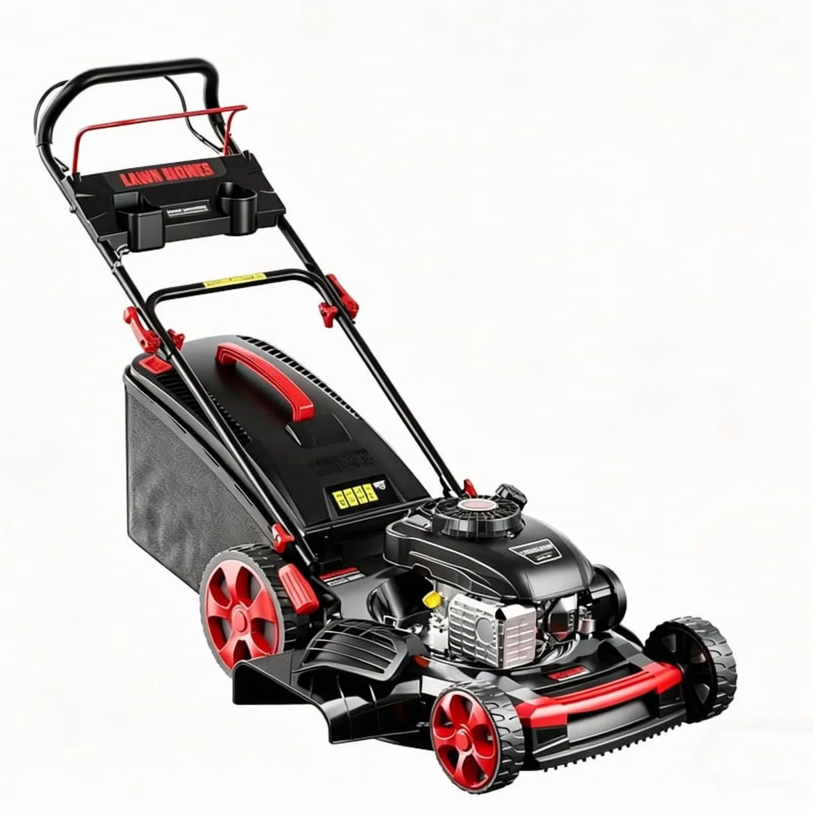 Reliable Push Mower with Adjustable Cutting Height, 3-in-1 Side Discharge, 7-Position Cutting Height Adjustment - Red Model 24035E