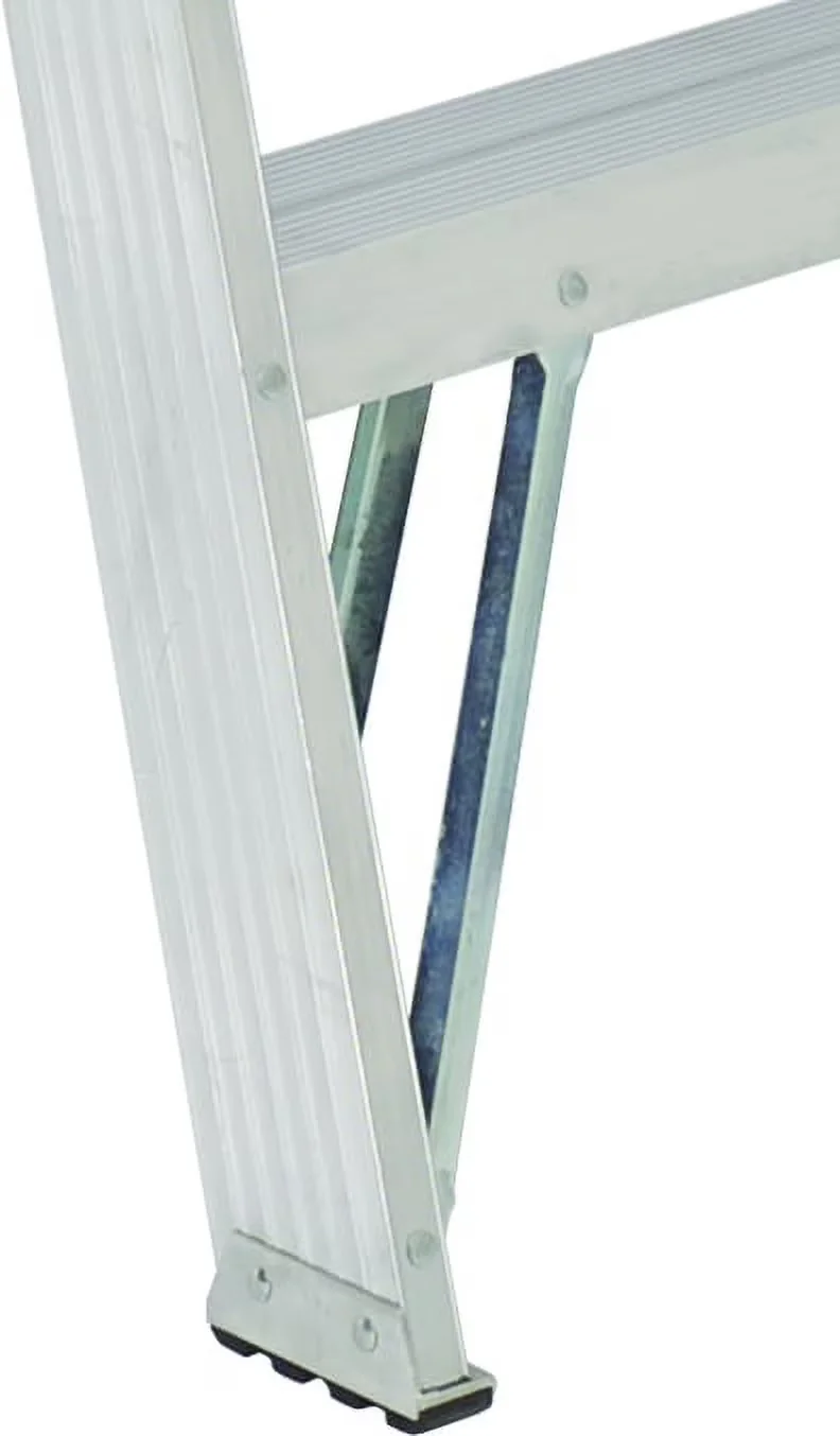 Ladders And Step Stool Stylish with 250-Pound Load Capacity, Type I - Aluminum Silver Model E20098