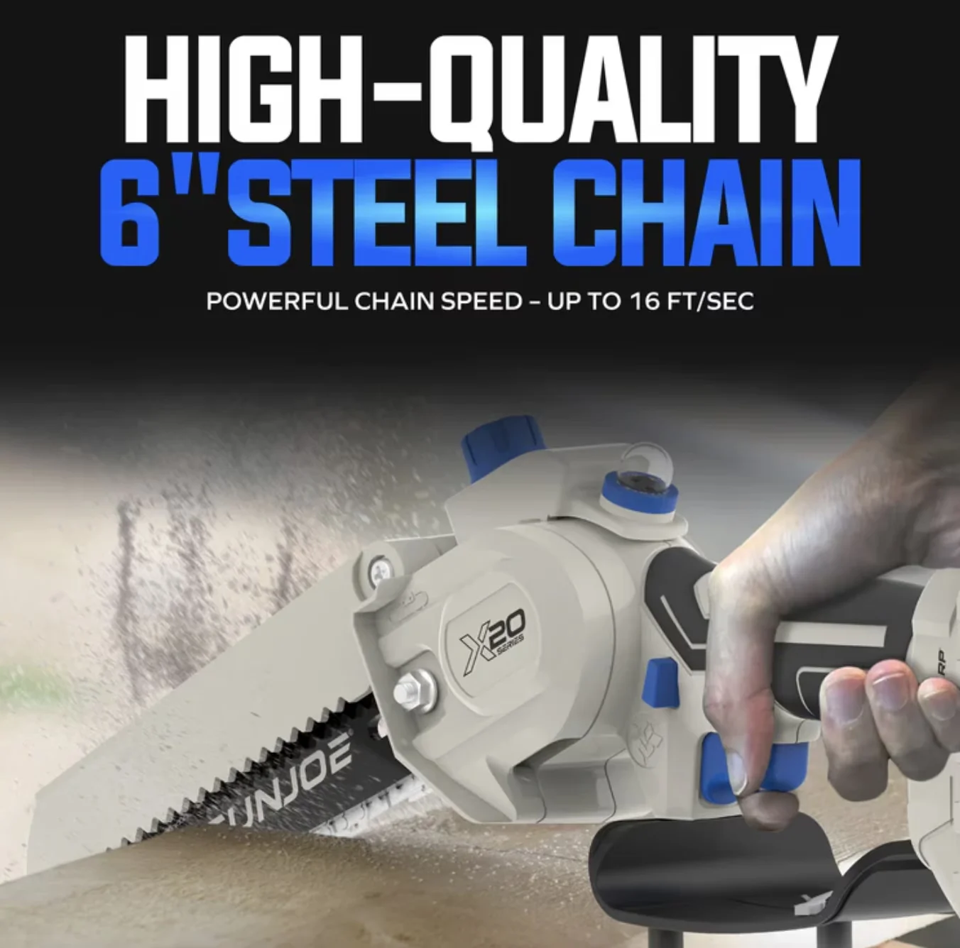 Compact Chainsaw with Battery, 20V - Black - Rustic Charm Model B95B64