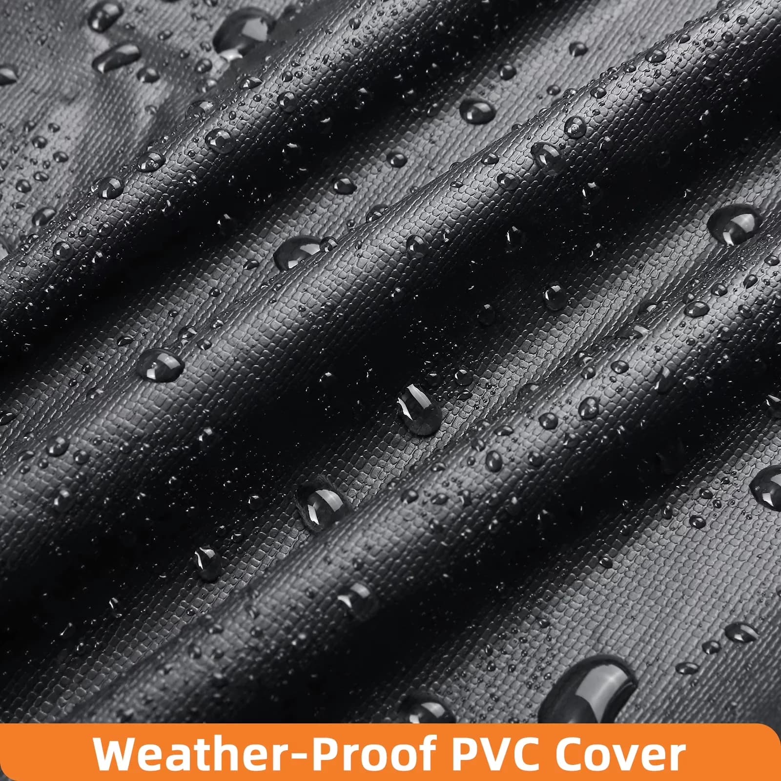 Outdoor Heating Quality with Cover Rain Lids - Black Iron for Garden, Camping Model 03EAFC