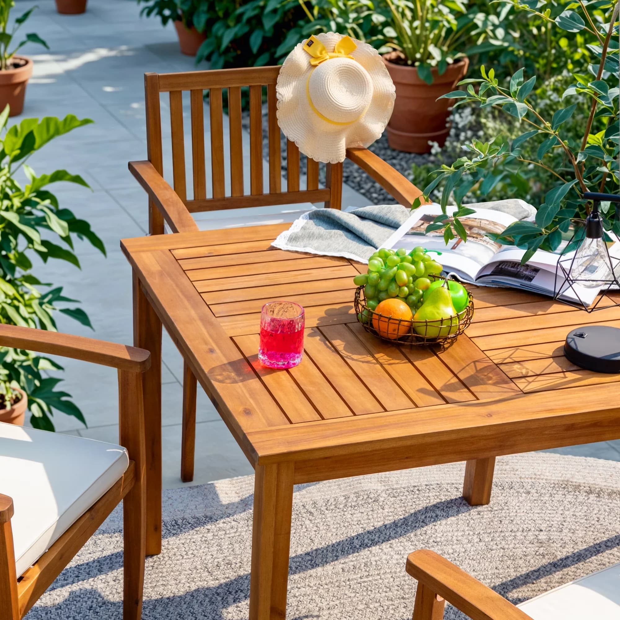 Patio Conversation Set Classic with Modern, Burlywood, Assembly Required - Model 9FA2F0