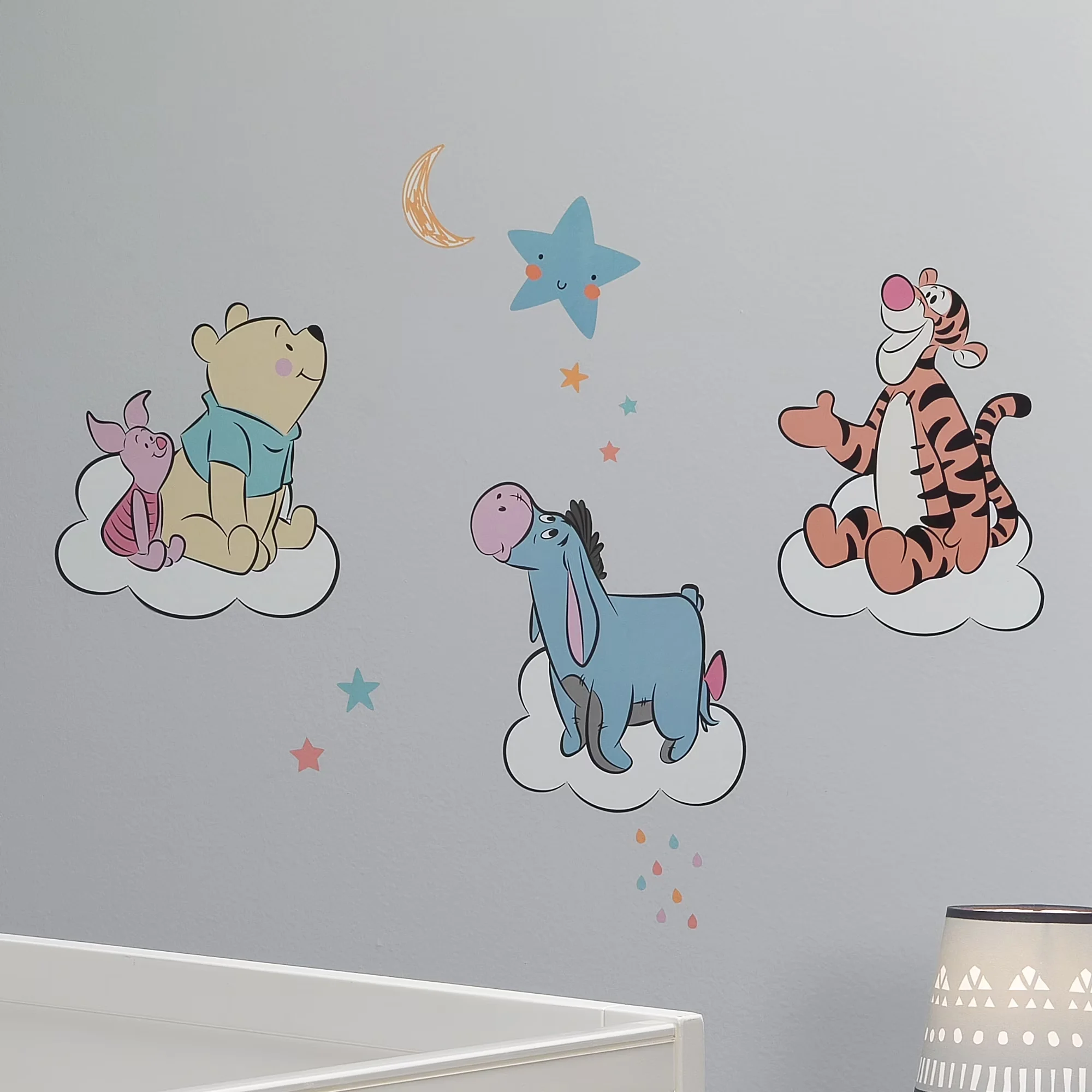 Classic Wallpaper Wall Decals Wall Covering with Includes 27 pre-cut pieces on 3 sheets - Blue Vinyl Model D2C4BB
