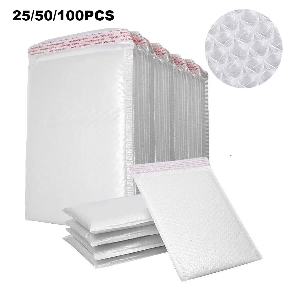 Reliable Moving with Specifications:, Type: Poly Bubble Mailers - White Model 9479D7