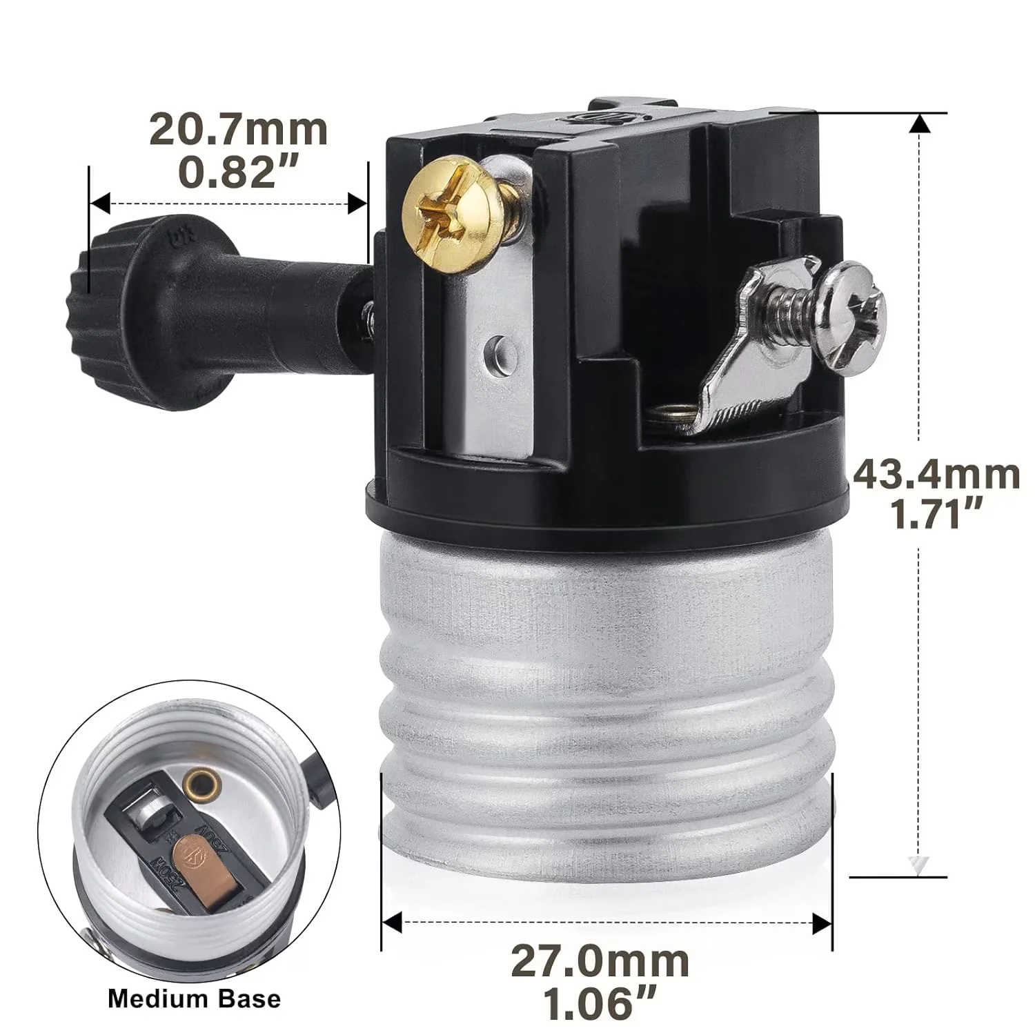 Versatile Lamp Set with Repair Parts, 3-Way Socket Replacement, UL Listed - Model 7BC5B6