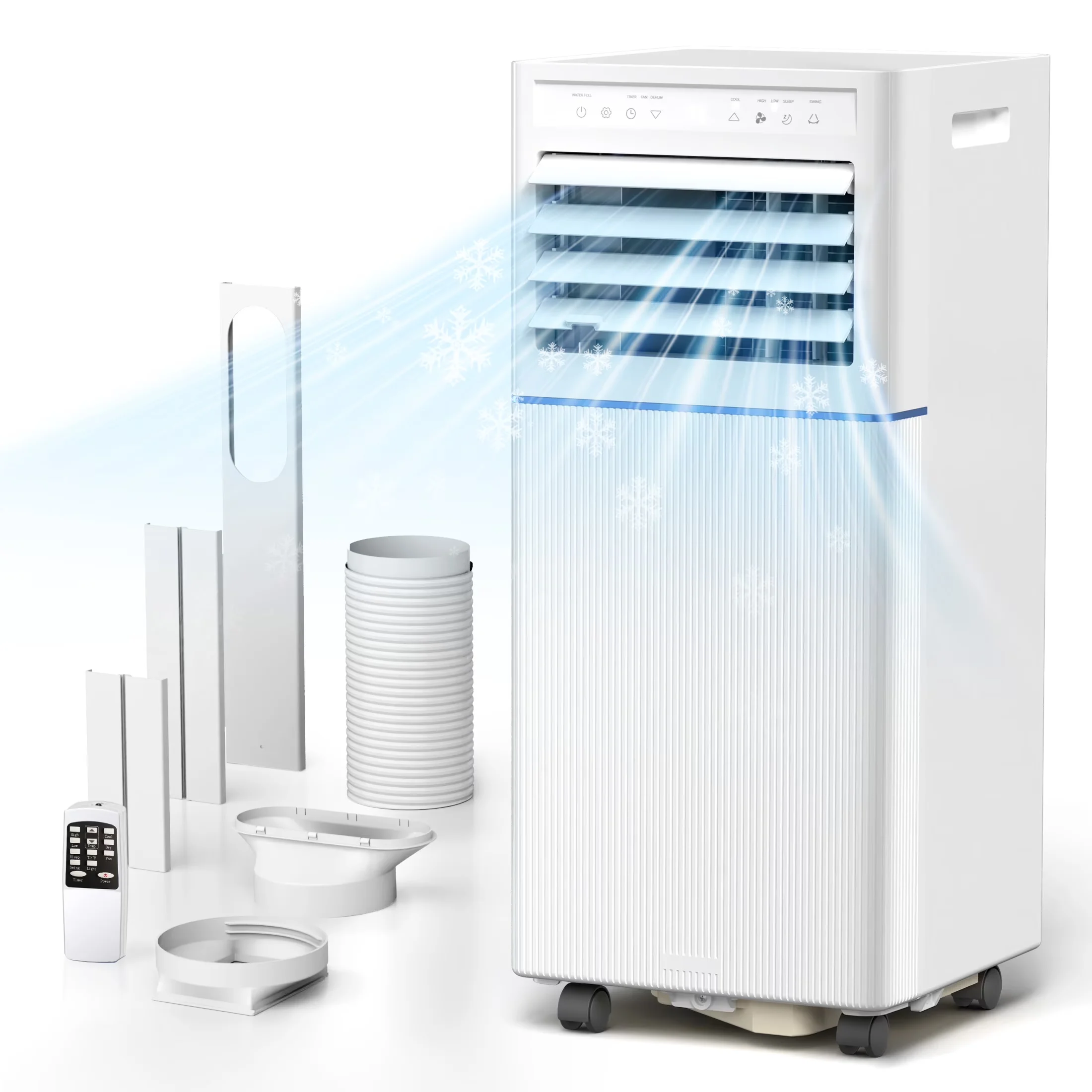 Air Conditioner Innovative with 8000 BTU, Automatic Defrost Control, Portable - Model 3EEC3D