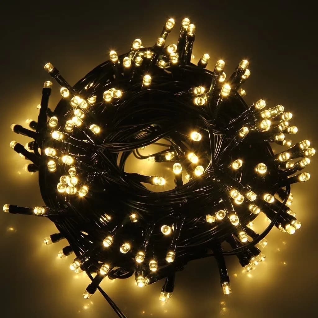 Novelty Light Reliable with LED, Solar, Weatherproof - Yellow 39ft - Professional Series Model 35862D