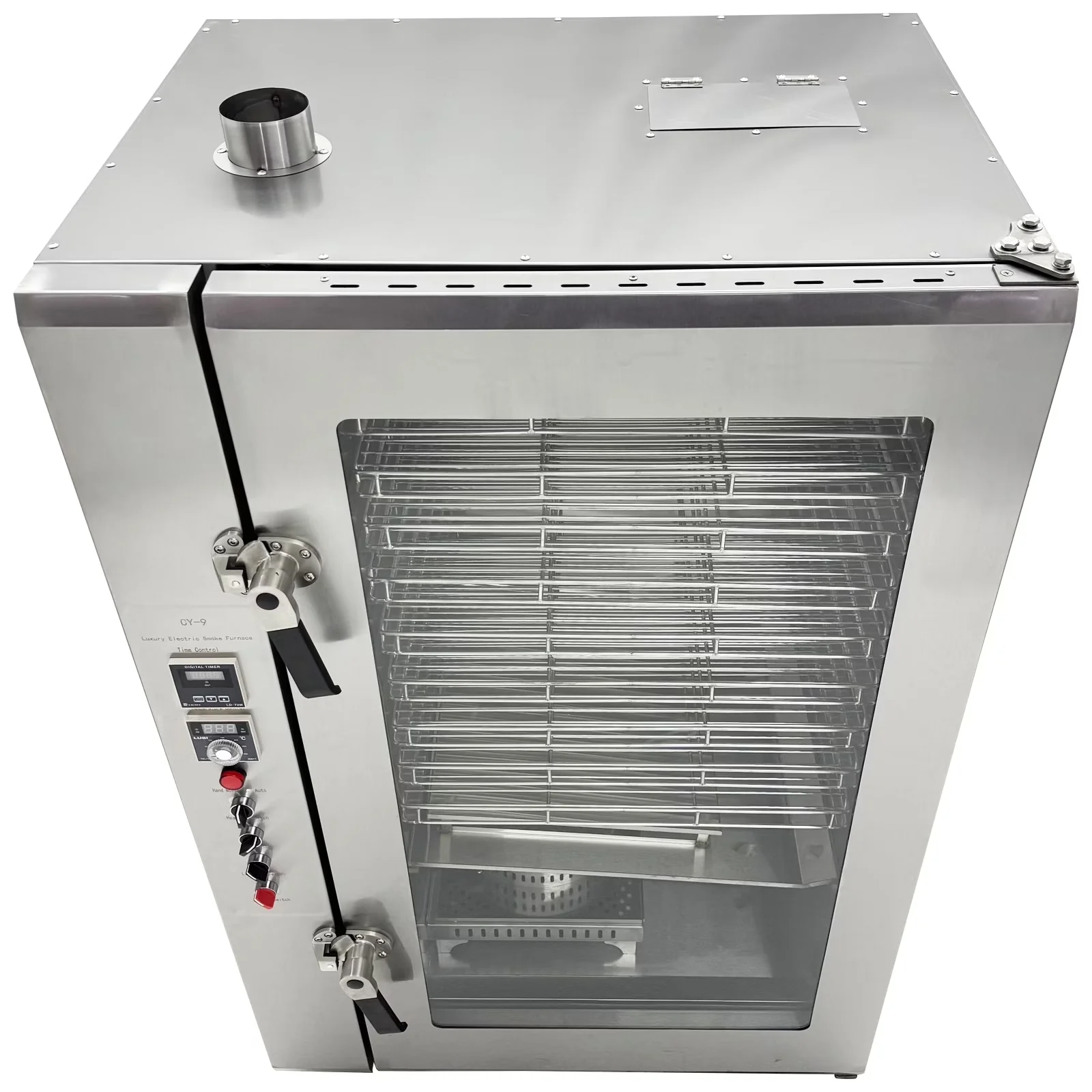 Smoker Innovative with 220V, Digital Display - Silver Stainless Steel for Home and Office Model 11F8AF
