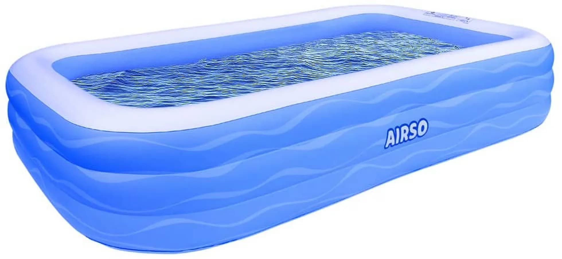 Inflatable Pool Classic with Uv Resistant - Blue for Outdoor, Garden Swimming Model 59A59E