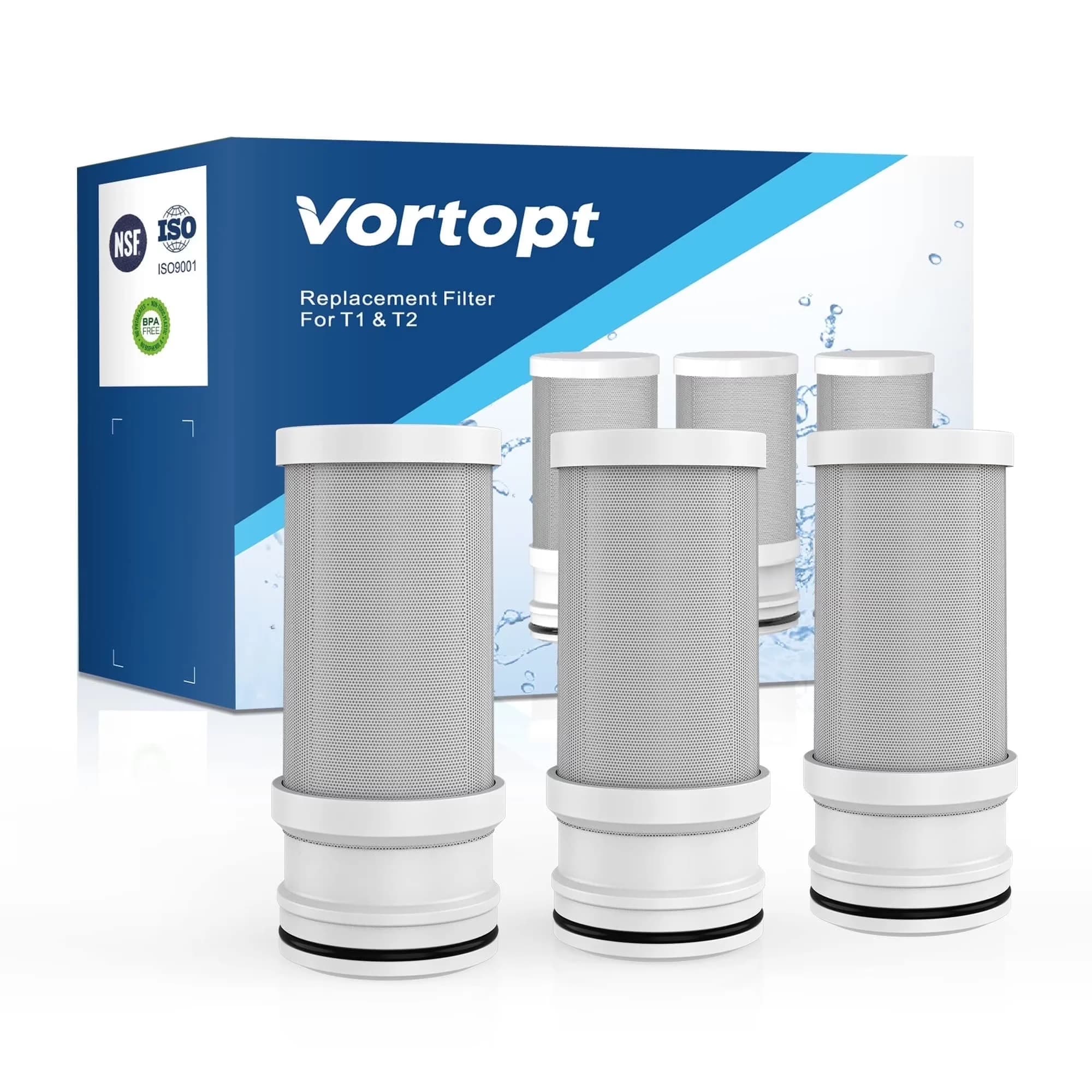 Versatile Water Filtration with NSF Certified Faucet Filters - White T1-ACF Model 5C70D3