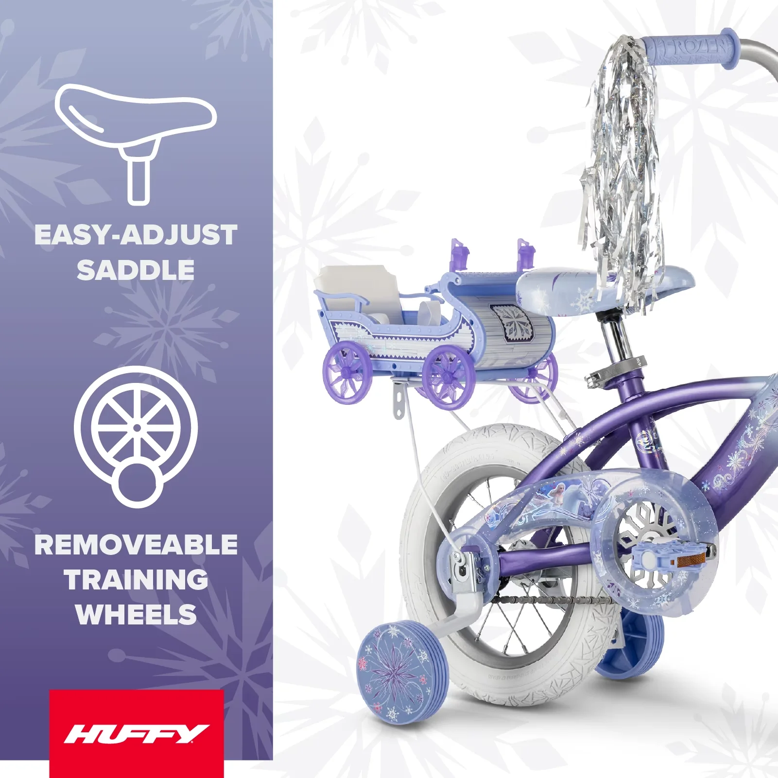 Classic Kids Bike with Adjustable Seat, Adjustable Seat Height - Purple Model FF7290