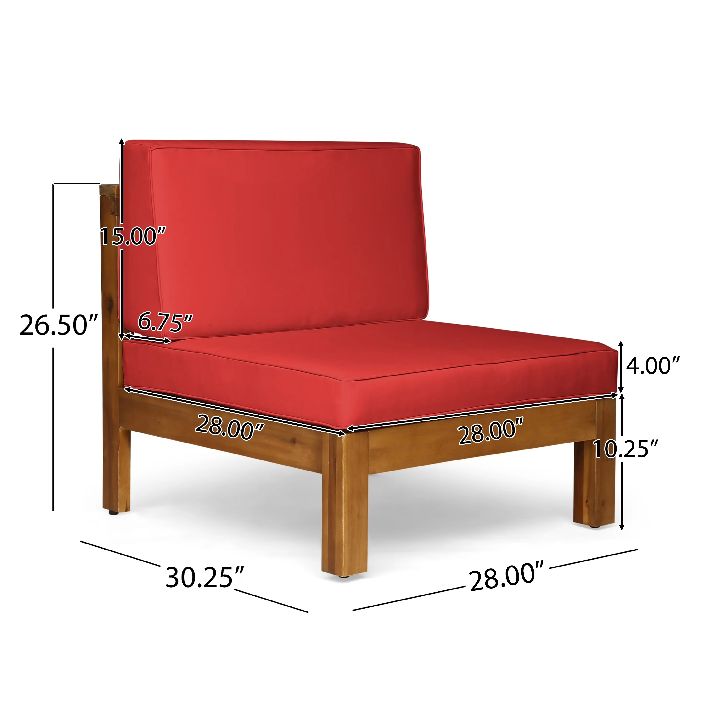 Outdoor Sofas Sectional Versatile with Water-Resistant, Traditional, Fabric Composition: 100% Polyester - Gray Acacia Wood Model 08D85D
