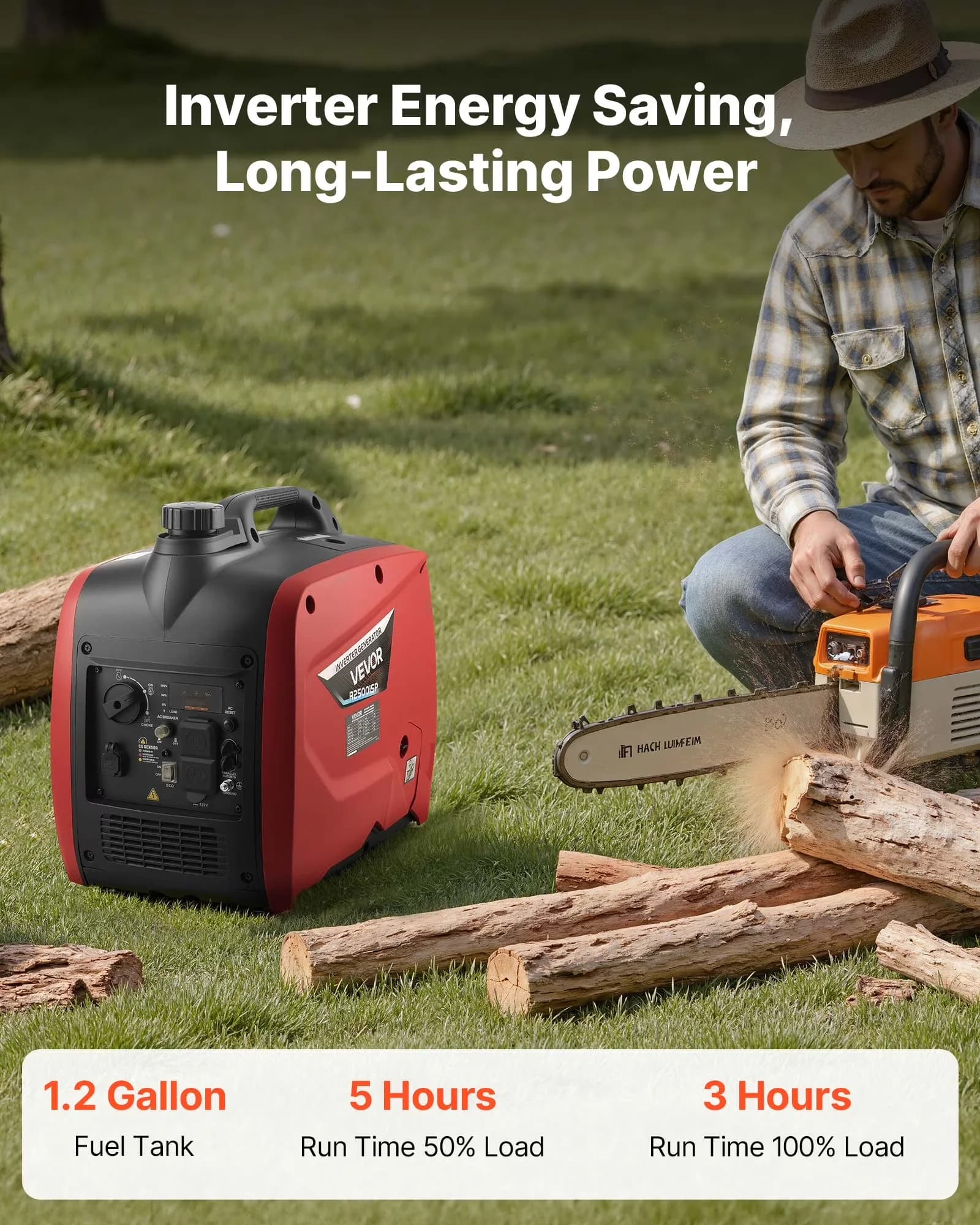 Generator Durable with 3000W, Inverter, Portable Inverters Generators for Home - Model 9A66AB