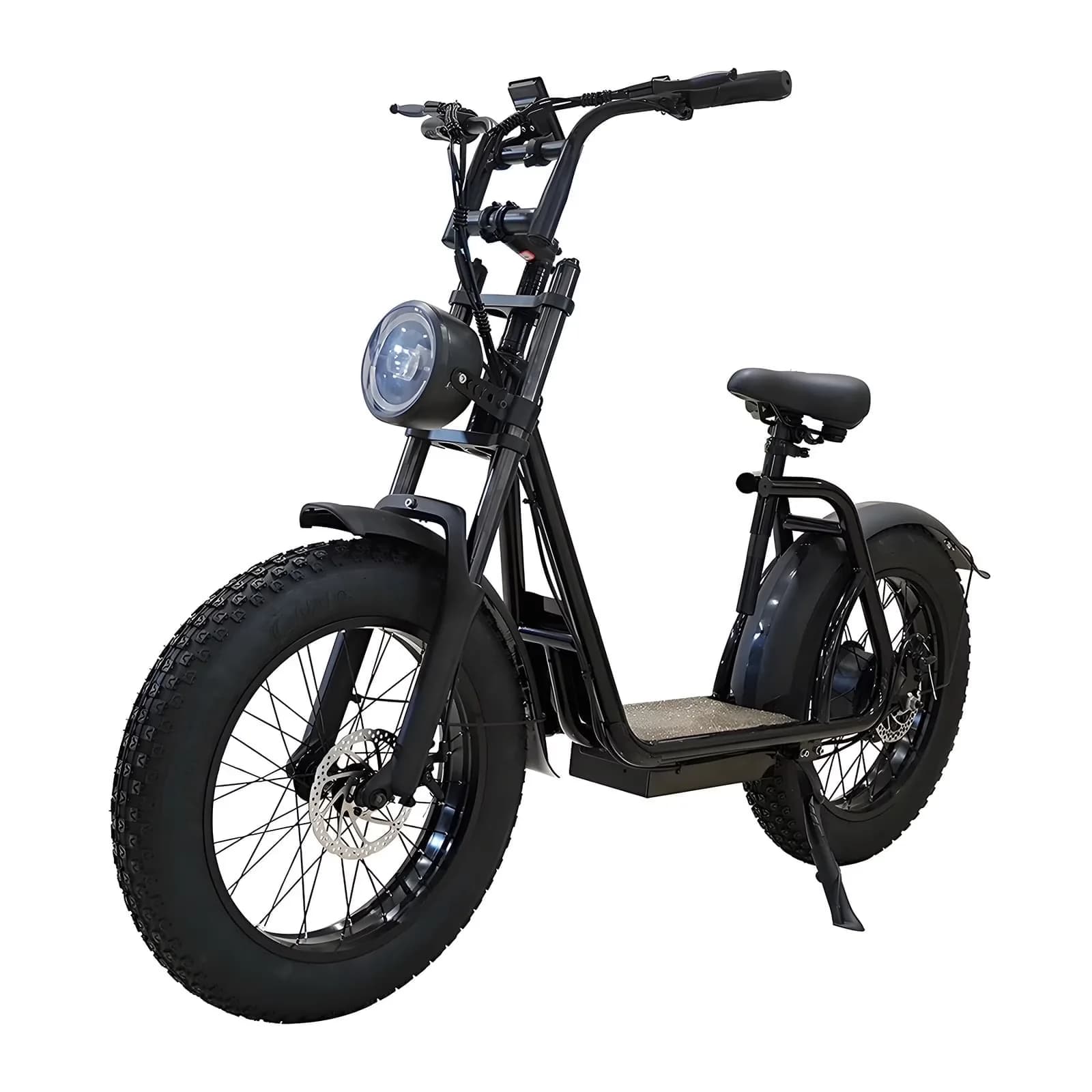 Electric Bike Versatile with Battery, 750W - Black - Ergonomic Design Model 9D9023