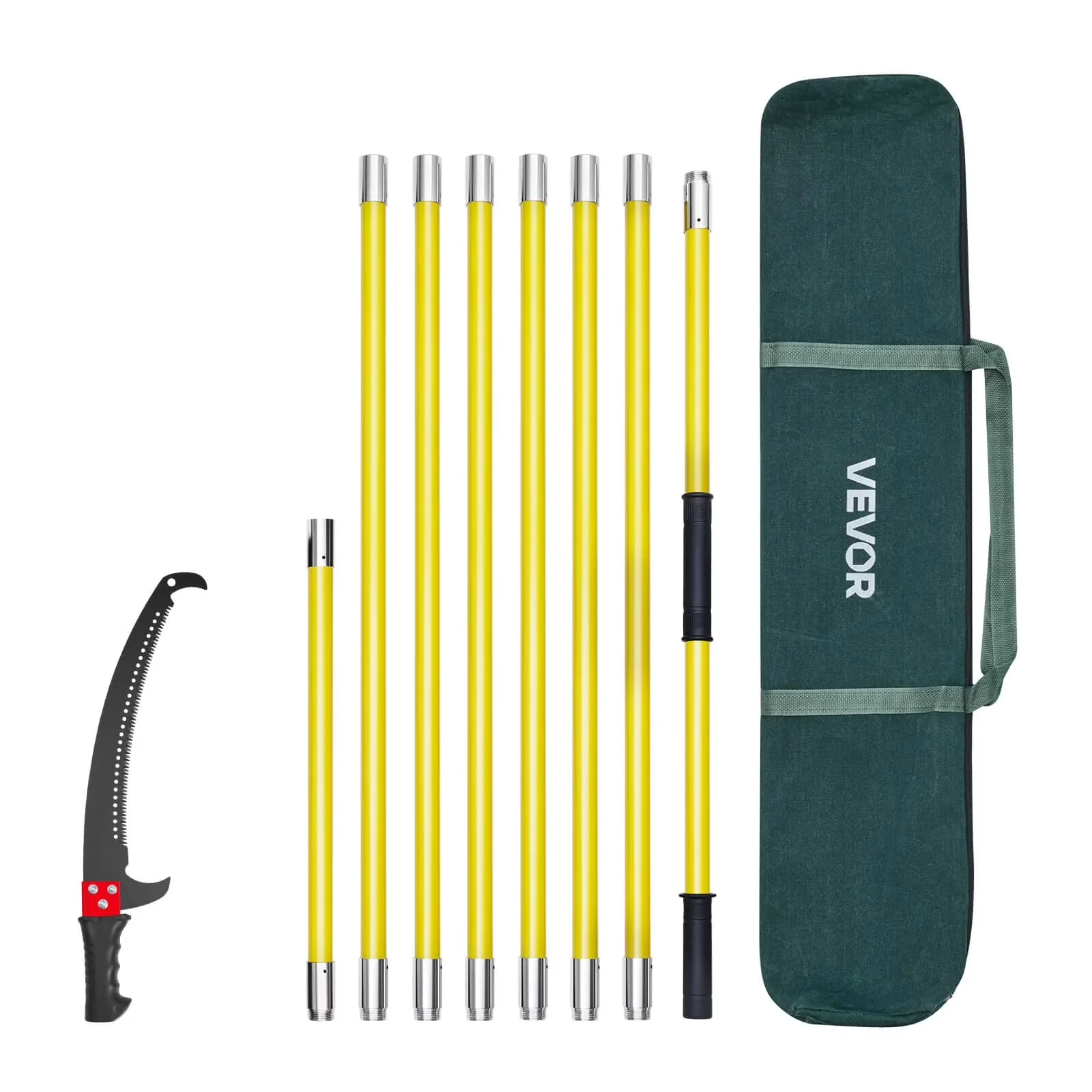 Pole Saw Premium with Telescoping, Double-Hook, Manual - 84-26 - Low Maintenance Model 04B829