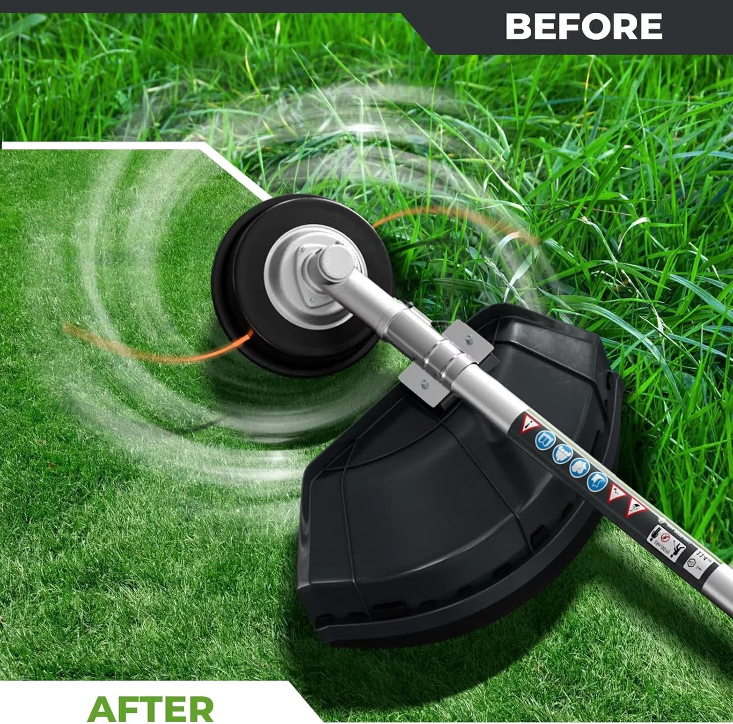 Pole Saw Reliable with Antivibration, gasoline lawnmower, 1HP - 36CC - Professional Series Model BA43C4