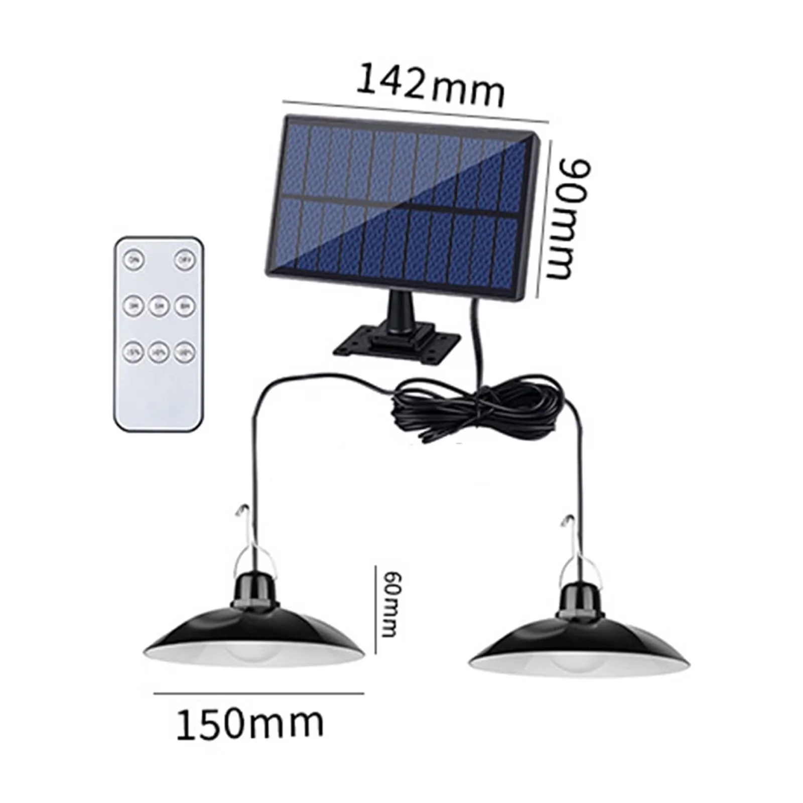 Essential Ceiling Lights Fixture with LED for Patio - 60-LED - Modern Design Model AE3C3E